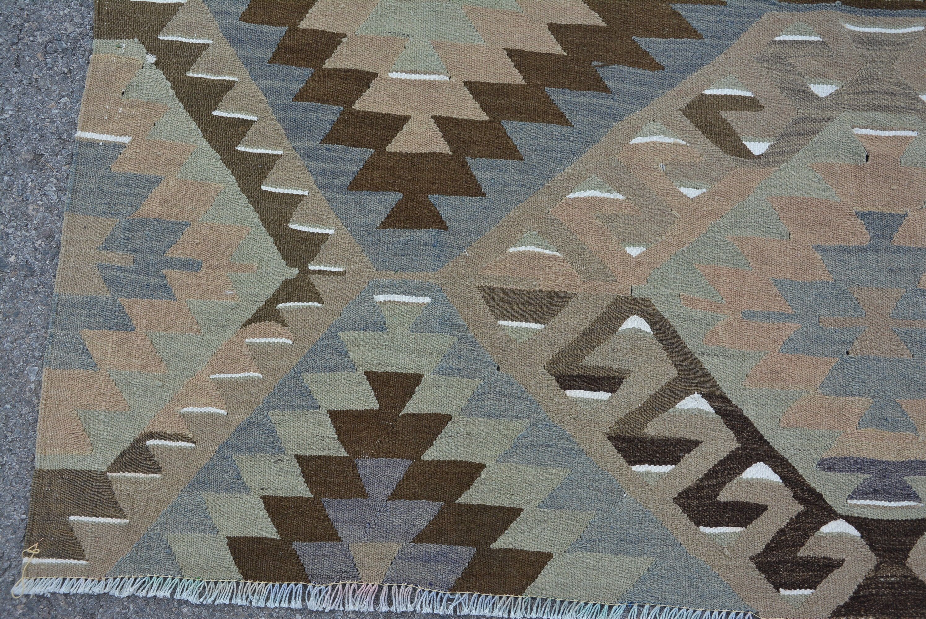 Living Room Rug, Cool Rugs, Vintage Rug, Colorful Rug, Kilim, 5.3x10.3 ft Large Rug, Dining Room Rug, Rugs for Dining Room, Turkish Rugs