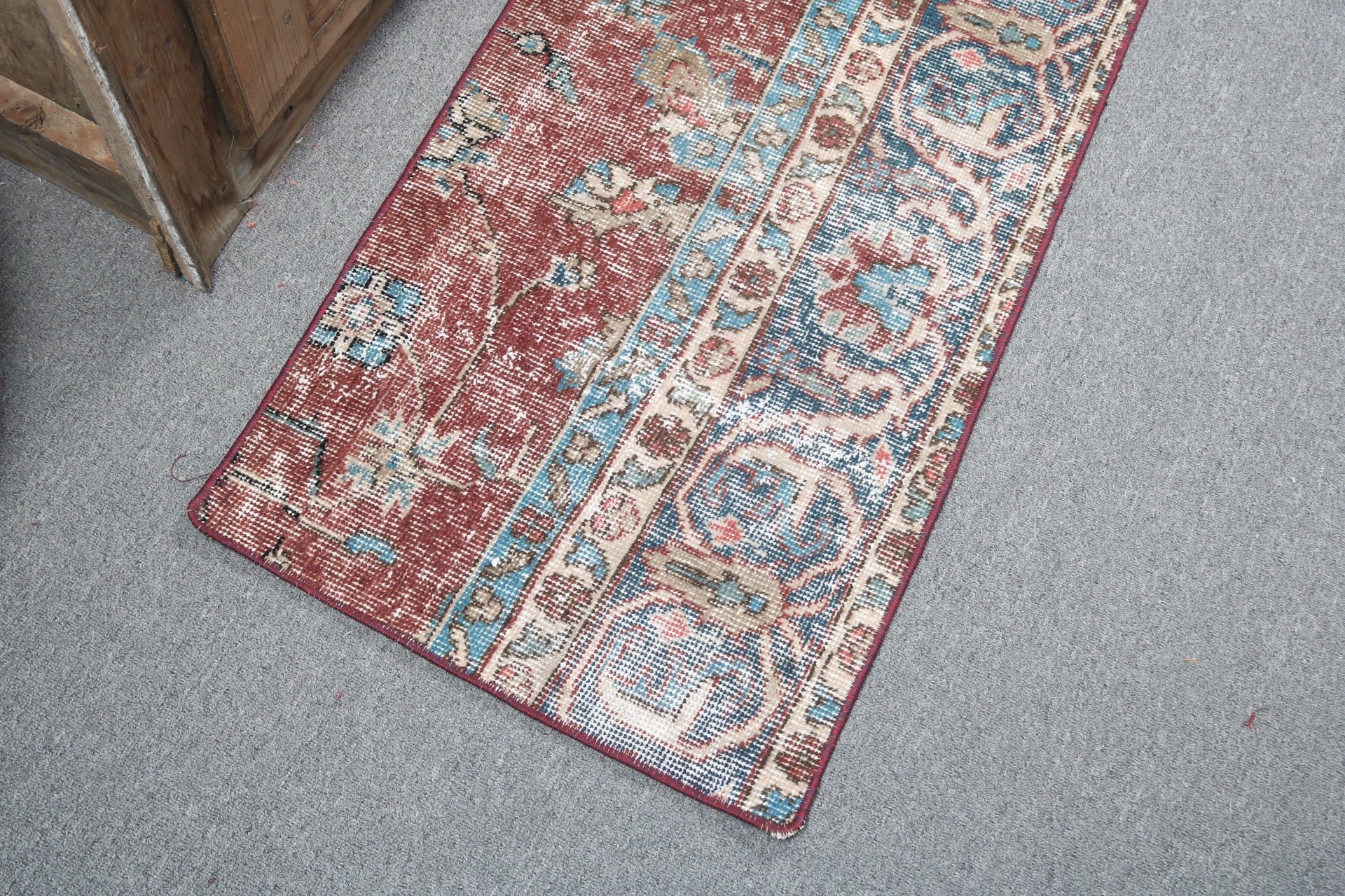 1.6x3.3 ft Küçük Halılar, Mor Yer Halıları, Türk Halıları, Vintage Halı, Mutfak Halısı, Geometrik Halılar, Düz Dokuma Halılar, Boho Halı, Küçük Alan Halıları