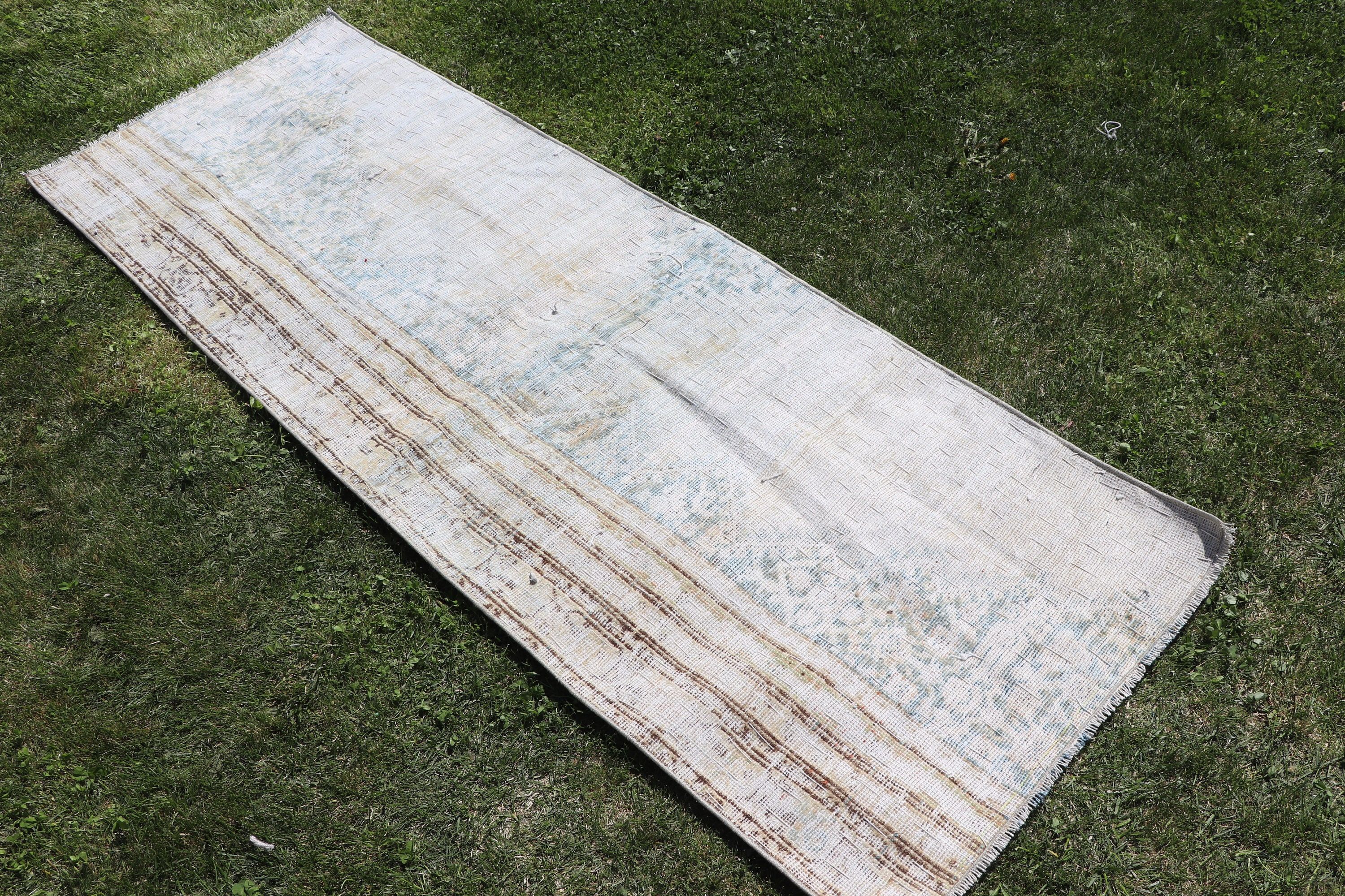 Uzun Yolluk Halısı, Nötr Halılar, Bej Fas Halıları, Yer Halıları, Vintage Halı, 2.2x6.3 ft Runner Halıları, Beni Ourain Runner Halıları, Türk Halıları