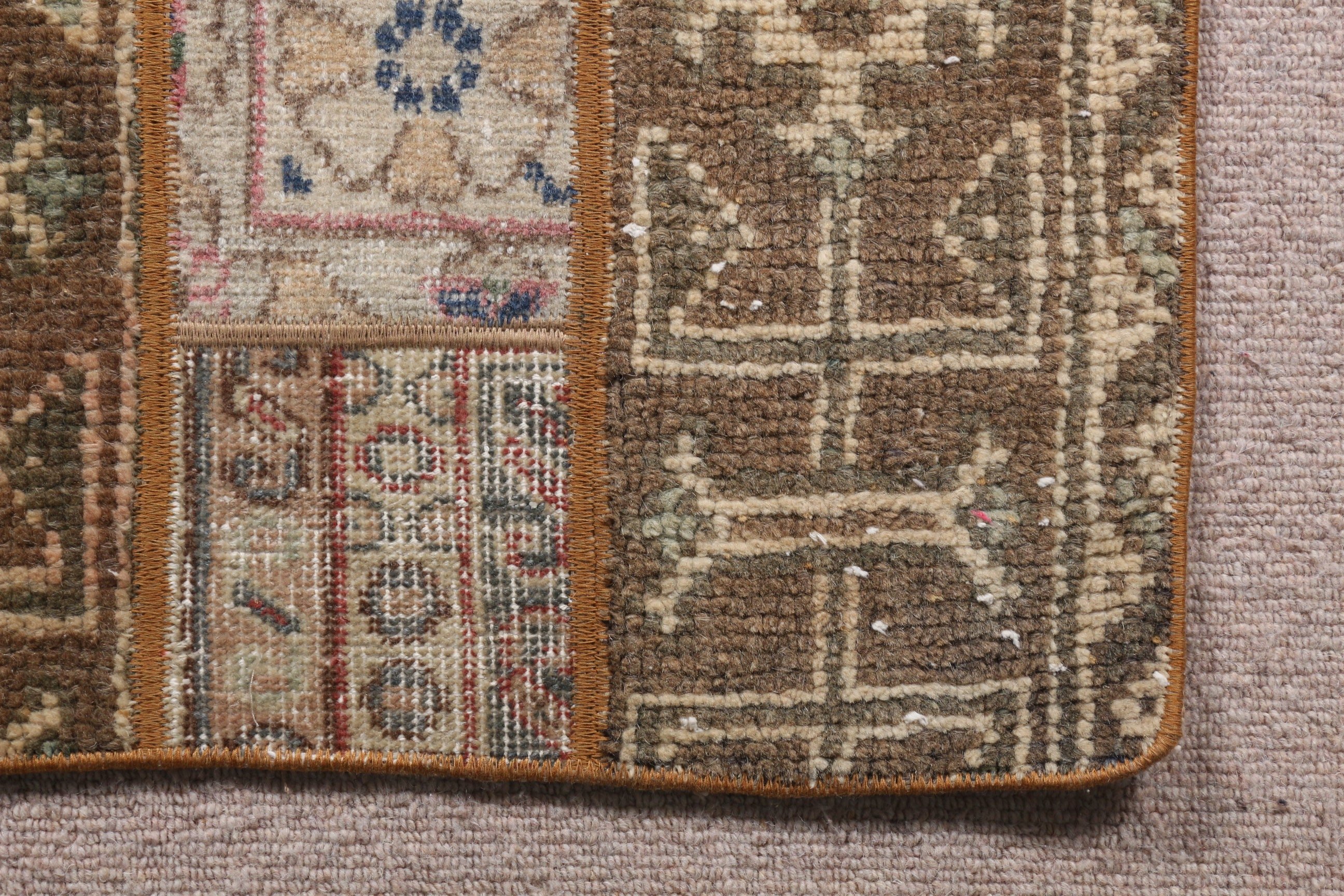 Turkish Rug, Vintage Rugs, Wall Hanging Rug, Art Rug, Car Mat Rug, Brown  1.7x3.2 ft Small Rug, Oriental Rugs