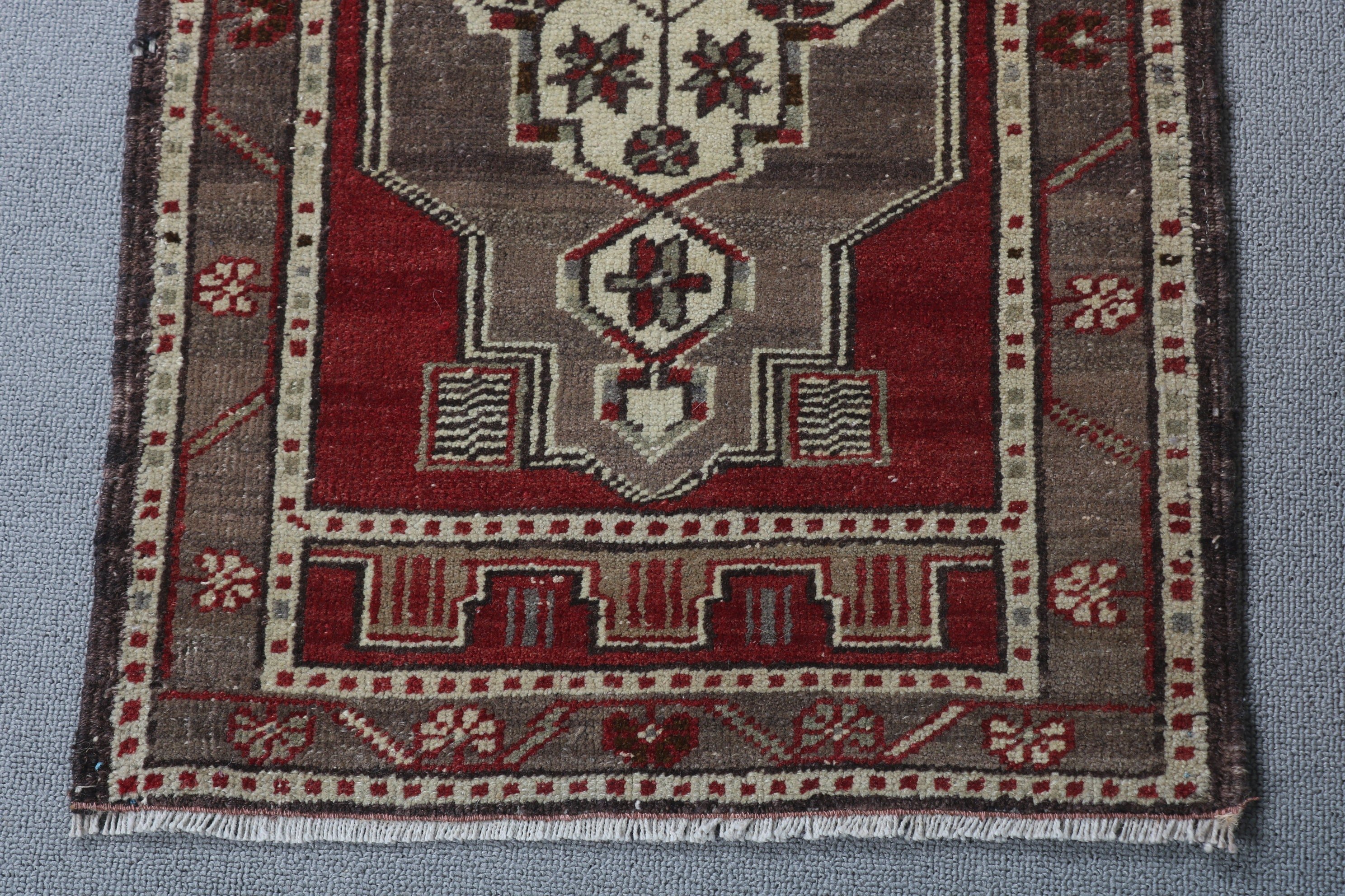 Red Anatolian Rug, Turkish Rugs, Antique Rugs, Handmade Rugs, Bedroom Rug, Vintage Rug, Oriental Rugs, Wall Hanging Rug, 1.6x3 ft Small Rug