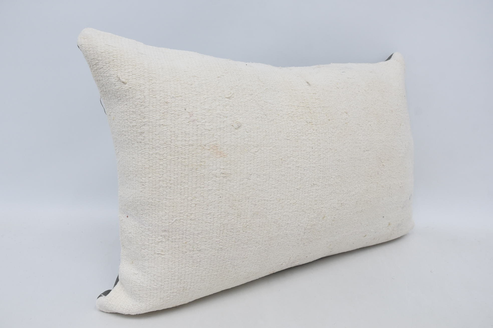 Kilim Pillow, Rustic Pillow, Square Throw Pillow Cover, 16"x24" White Cushion Cover, Home Decor Pillow, Handmade Kilim Cushion