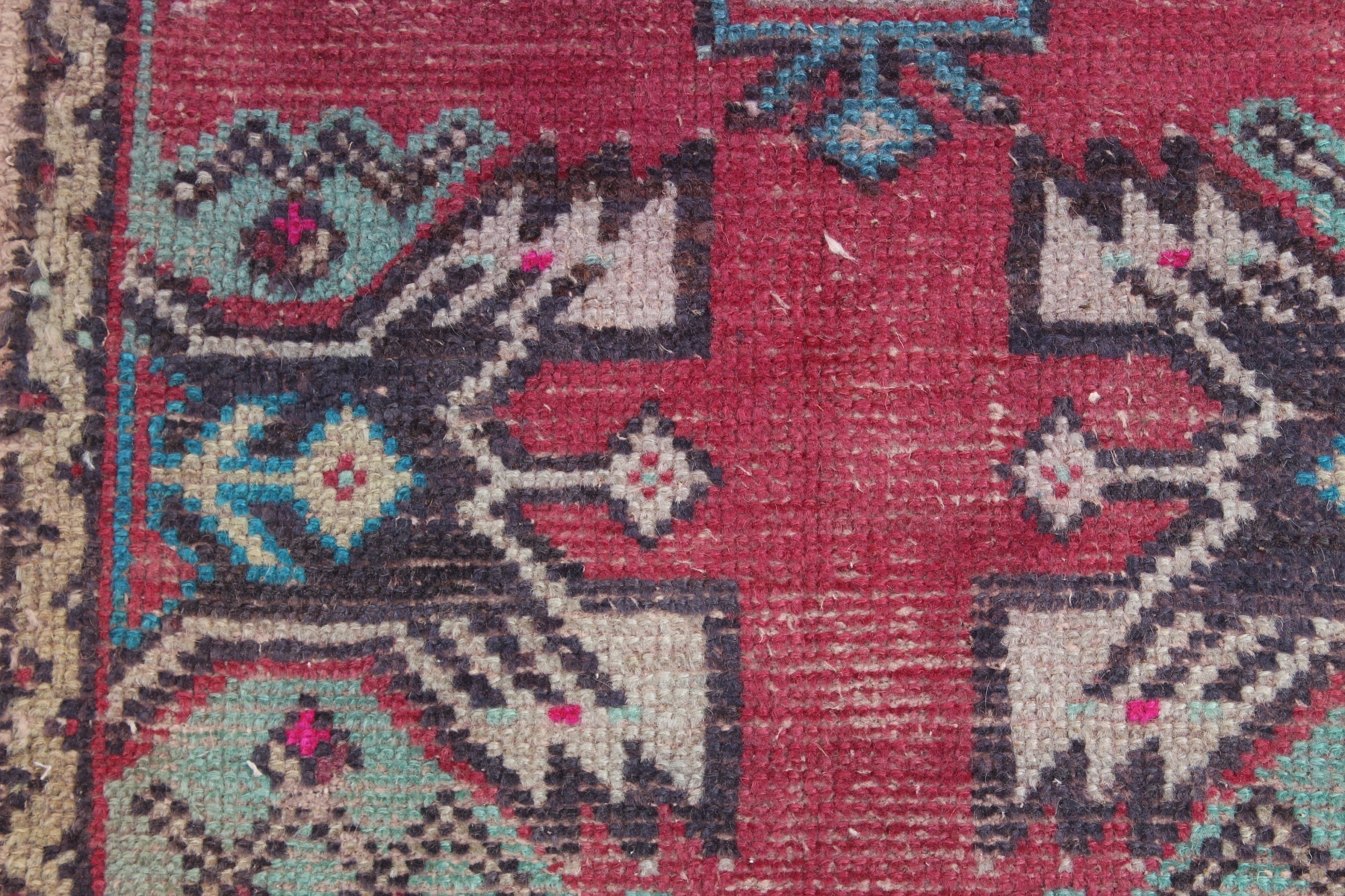 Door Mat Rugs, Cool Rugs, Vintage Rug, Bedroom Rug, Small Area Rugs, Turkish Rug, Rugs for Bath, Pink  1.6x2.9 ft Small Rug