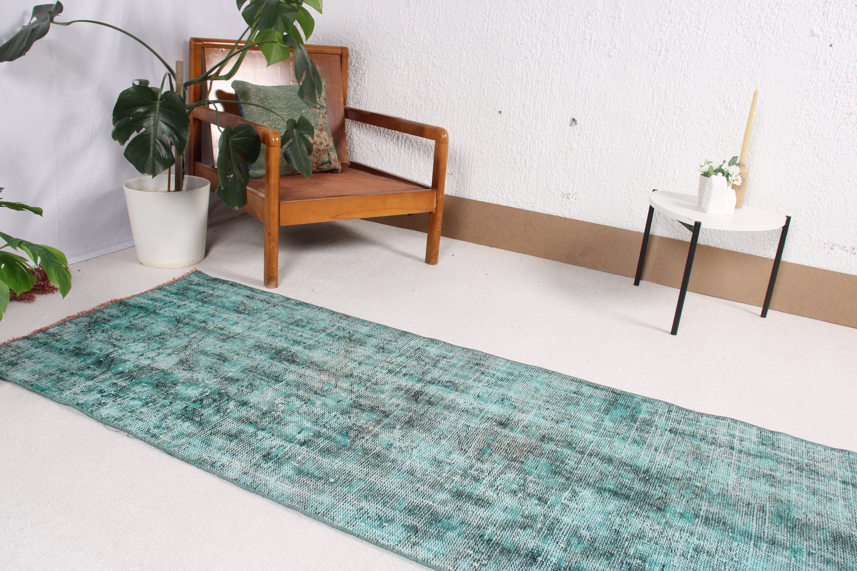 Long Runner Rug, Moroccan Rugs, Vintage Runner Rugs, Vintage Rug, 2.6x6.9 ft Runner Rugs, Blue Home Decor Rug, Statement Rugs, Turkish Rug