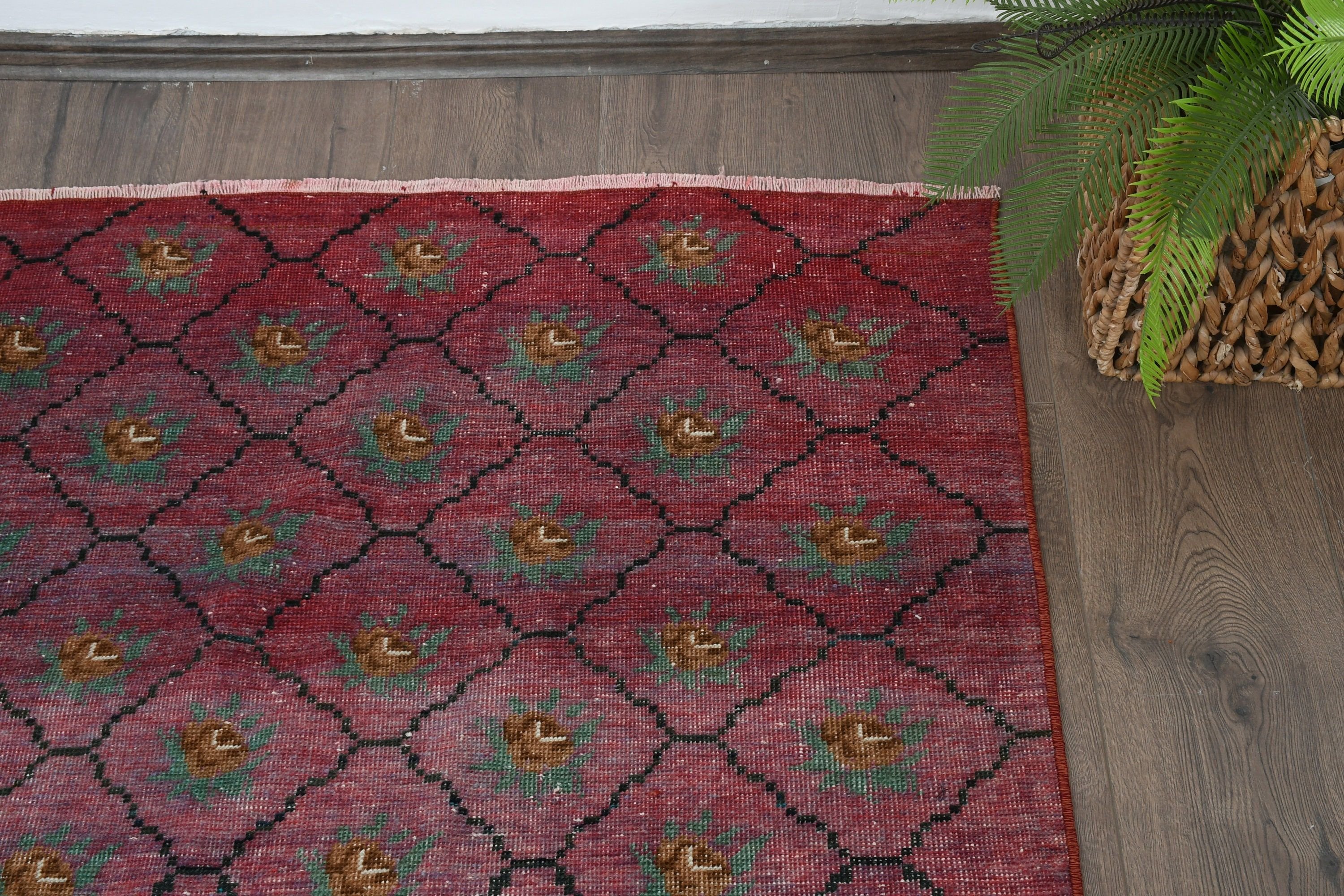 Yer Halısı, Ev Dekor Halıları, Mutfak Halısı, Vintage Halı, Dış Mekan Halısı, Çocuk Odası Halısı, Türk Halısı, 3.1x6.6 ft Accent Halıları, Pembe Ev Dekor Halısı