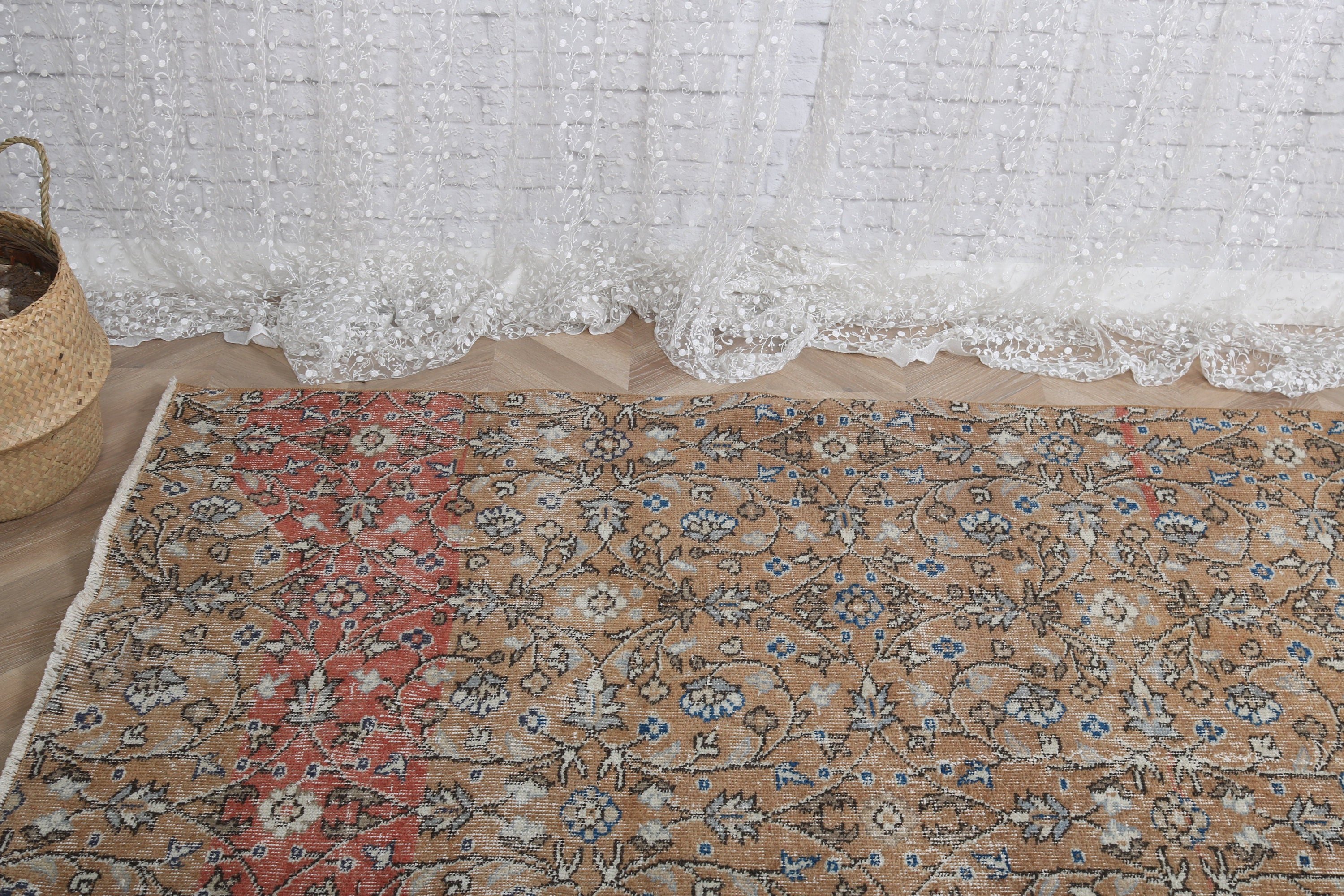 Boho Halı, Kahverengi Lüks Halı, Vintage Dekor Halı, Türk Halıları, Vintage Halı, Giriş Halısı, Mutfak Halısı, 3.1x7 ft Accent Halıları, Accent Halıları