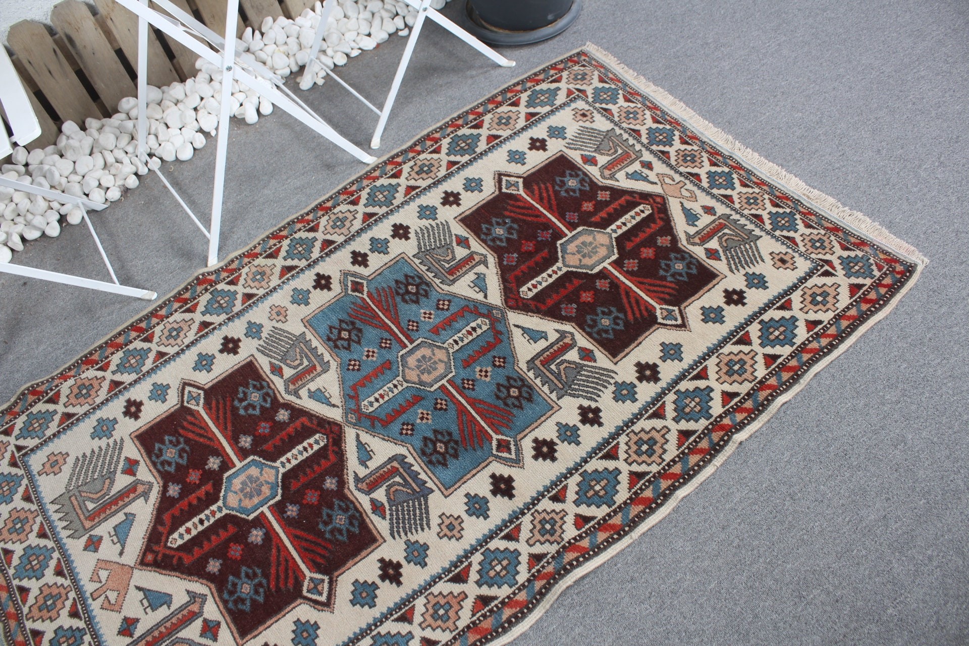 Entry Rug, Cool Rug, Beige Home Decor Rugs, Vintage Rugs, Turkish Rug, Oriental Rugs, Old Rugs, 3.3x5.6 ft Accent Rug, Nursery Rugs