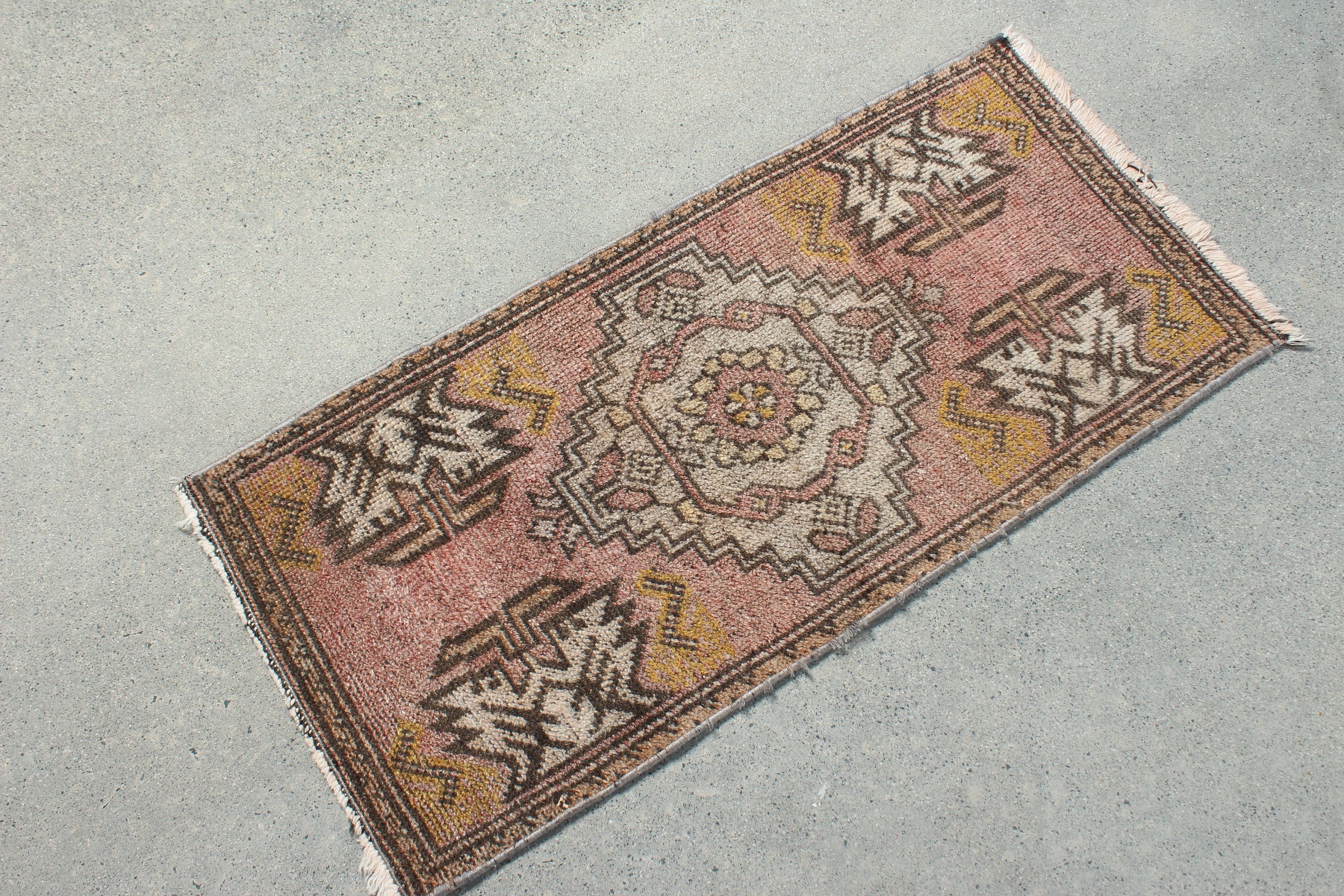 1.4x3.1 ft Small Rugs, Custom Rugs, Antique Rugs, Door Mat Rugs, Turkish Rug, Purple Floor Rugs, Wall Hanging Rug, Floor Rug, Vintage Rugs