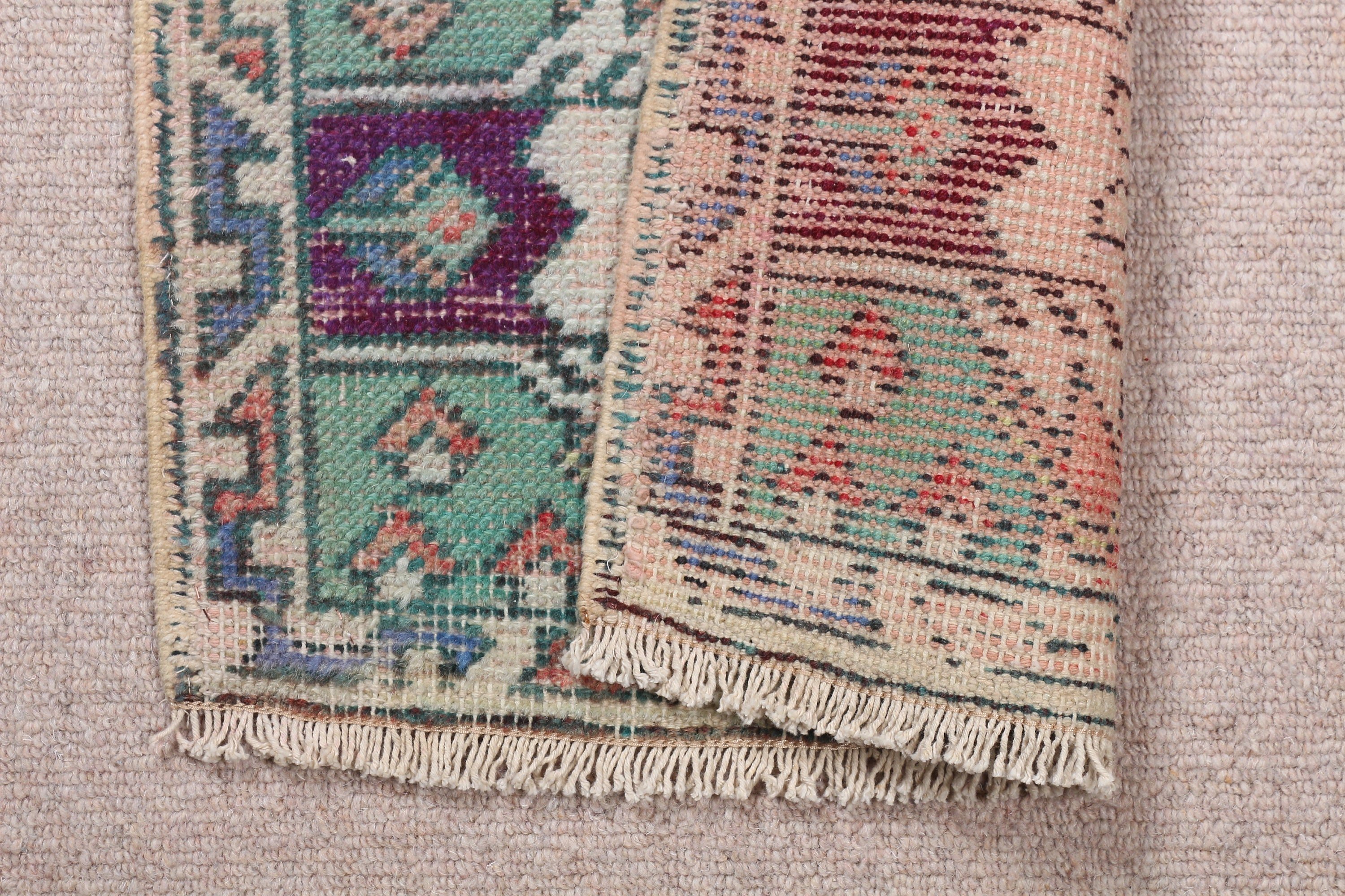 Rugs for Kitchen, Turkish Rugs, Green  1.5x2.7 ft Small Rug, Antique Rug, Cool Rug, Bedroom Rug, Nursery Rugs, Vintage Rug