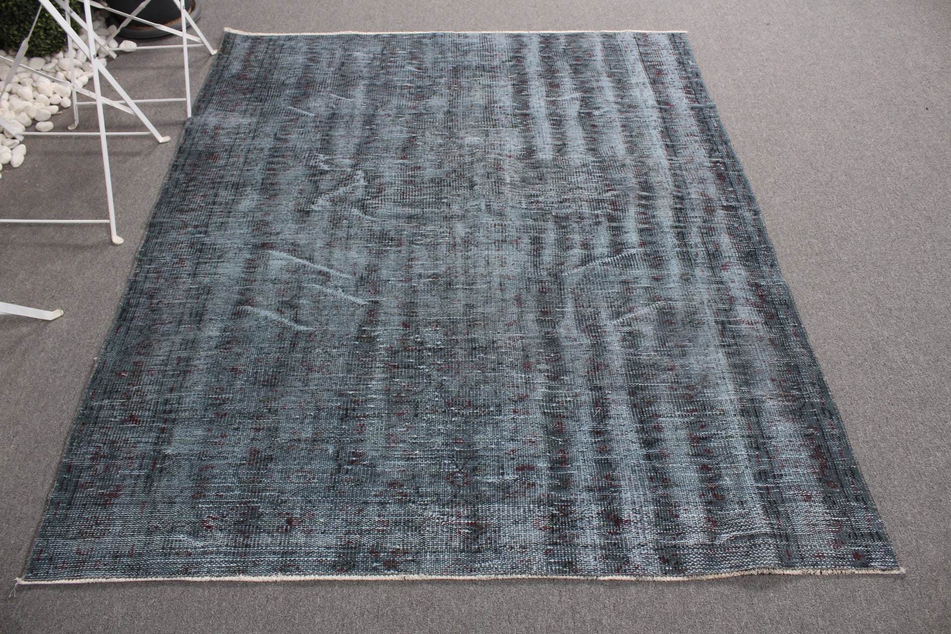 Vintage Decor Rug, Cool Rug, Blue Kitchen Rug, Floor Rug, Vintage Rugs, 5.2x6.3 ft Area Rugs, Rugs for Area, Bedroom Rugs, Turkish Rug