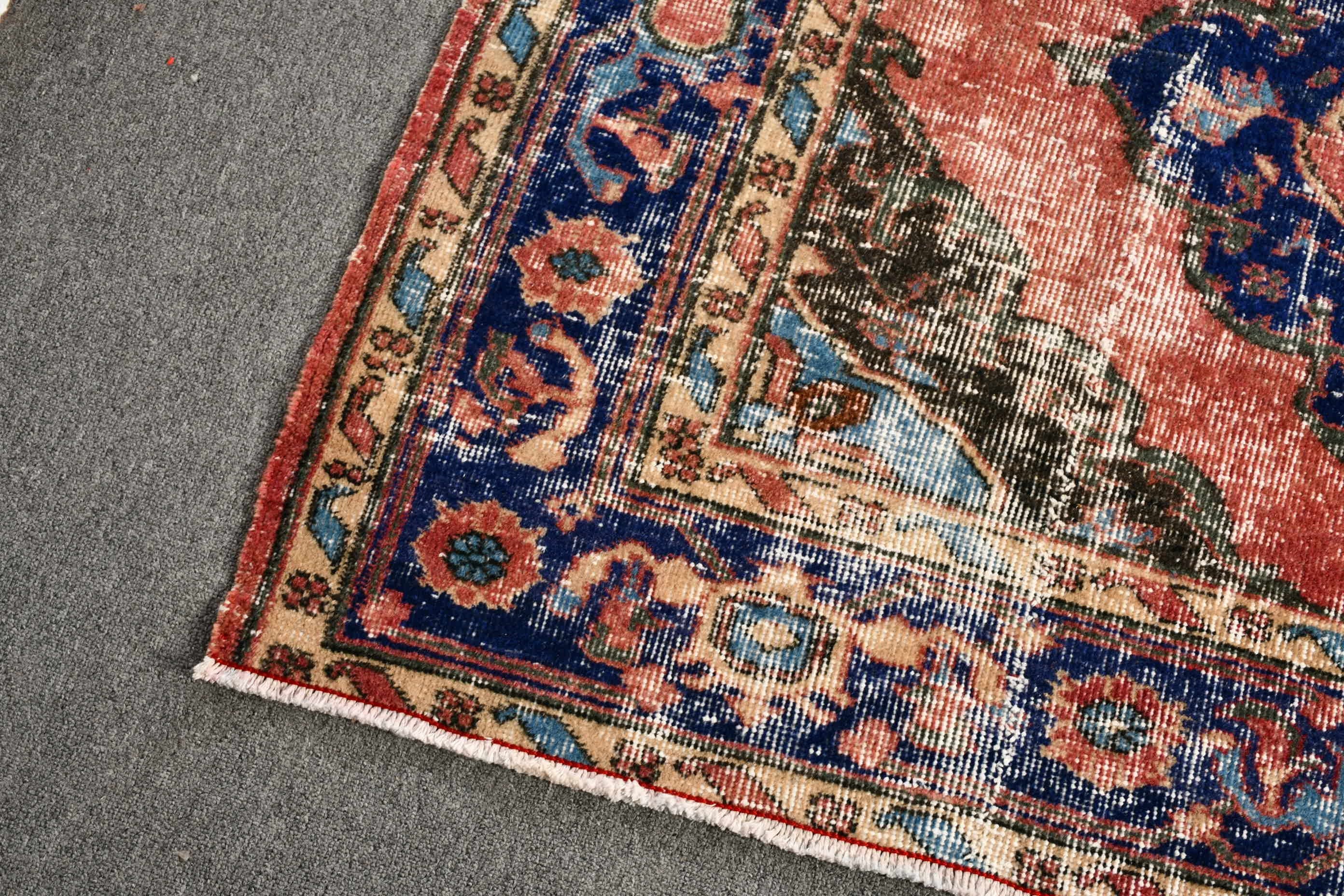 Ev Dekor Halısı, Kırmızı Antika Halılar, Vintage Halı, Runner Halıları, 4.8x12.1 ft Runner Halıları, Mutfak Halıları, Merdiven Halısı, Türk Halıları, Oushak Halısı