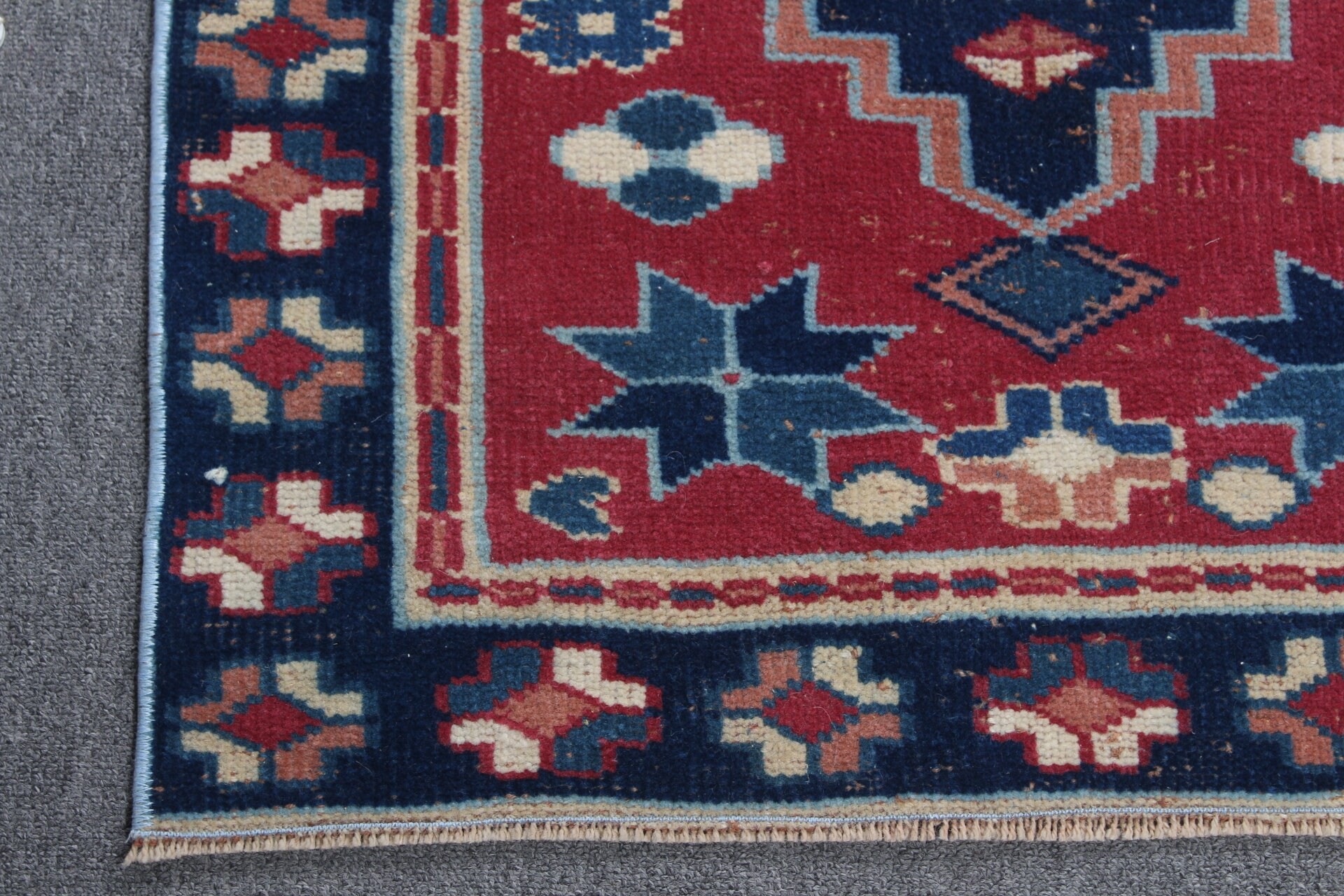 Duvara Asılı Halılar, 2.3x2.9 ft Küçük Halılar, Vintage Halı, Türk Halısı, Banyo Halıları, Oryantal Halı, Kırmızı Mutfak Halısı, Antika Halı, Bohem Halısı