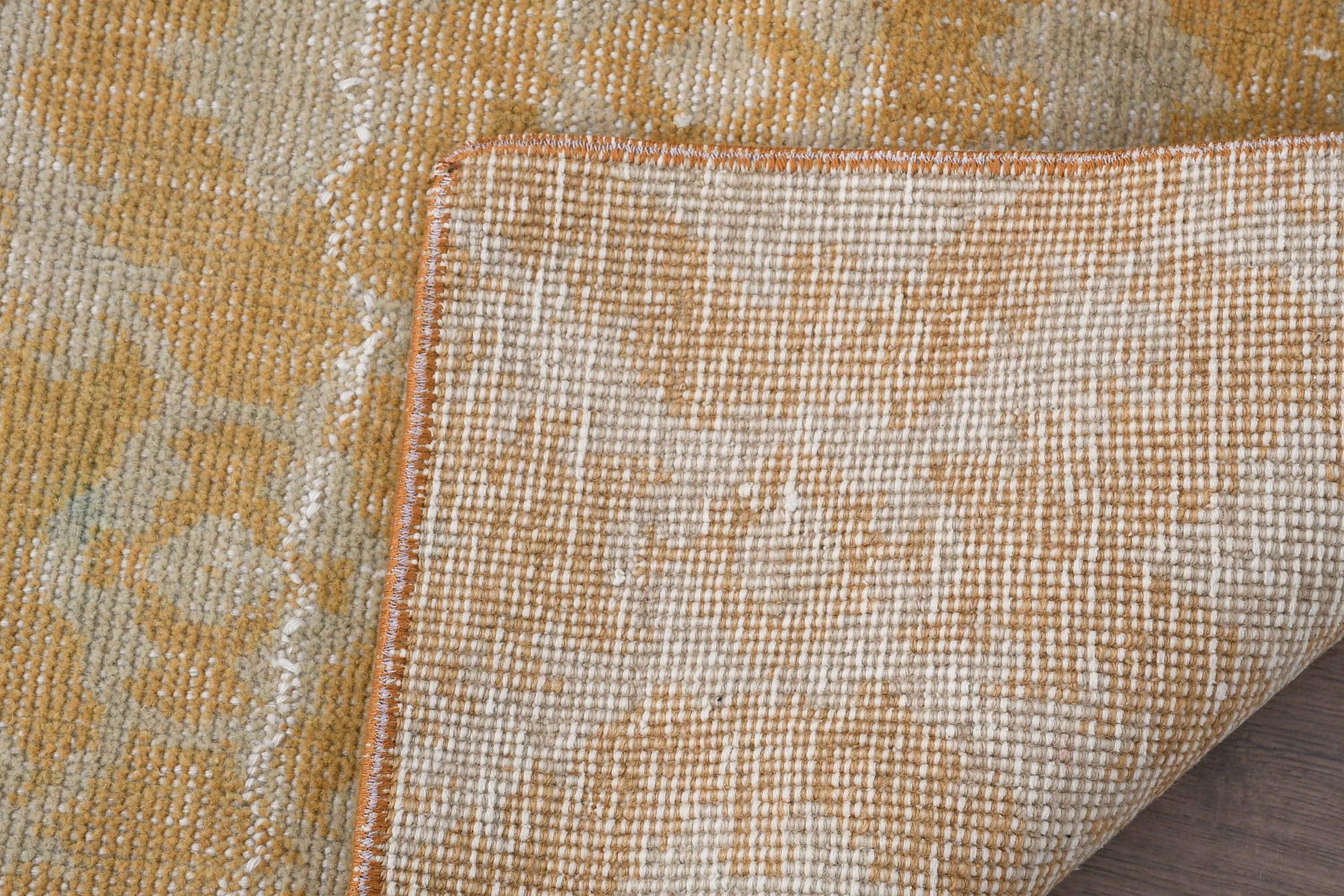 Kapı Paspası Halısı, Oushak Halısı, Banyo Halıları, Banyo Halıları, Gri Oushak Halısı, Vintage Halı, Ev Dekor Halısı, Türk Halıları, 1.8x4.5 ft Küçük Halı