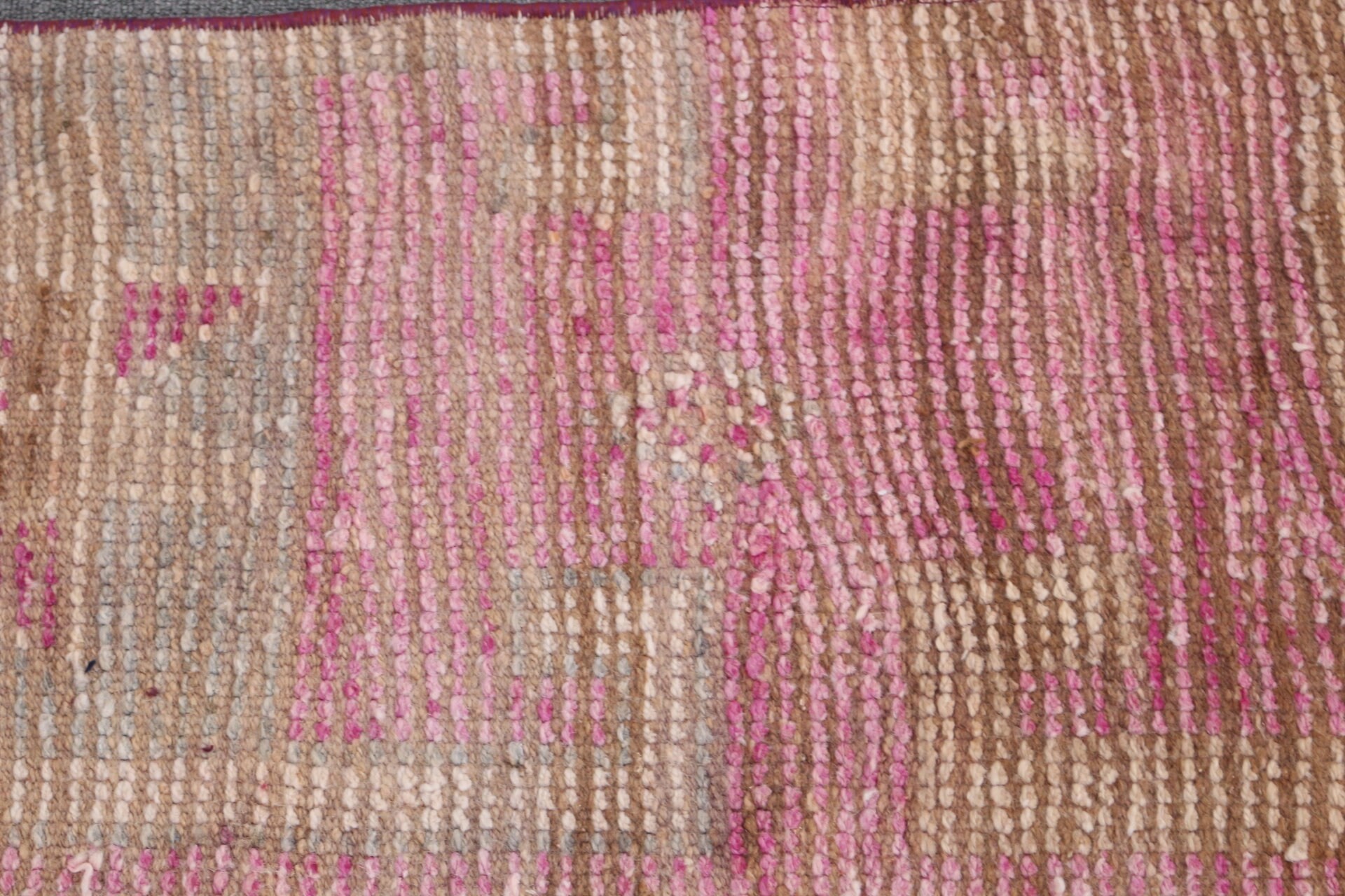 Turkish Rug, Stair Rugs, Pink  1.4x5.3 ft Runner Rugs, Anatolian Rug, Kitchen Rug, Vintage Rug, Pastel Rug