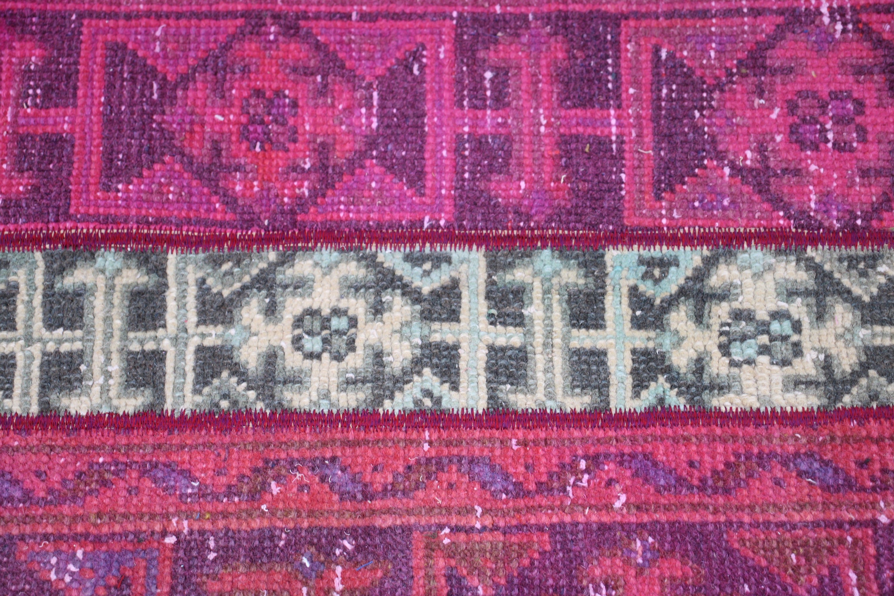 Turkish Rugs, Kitchen Rug, Pink Flatweave Rugs, Aztec Rug, Bedroom Rugs, Small Boho Rug, Vintage Rug, 1.6x3.4 ft Small Rug, Small Area Rugs