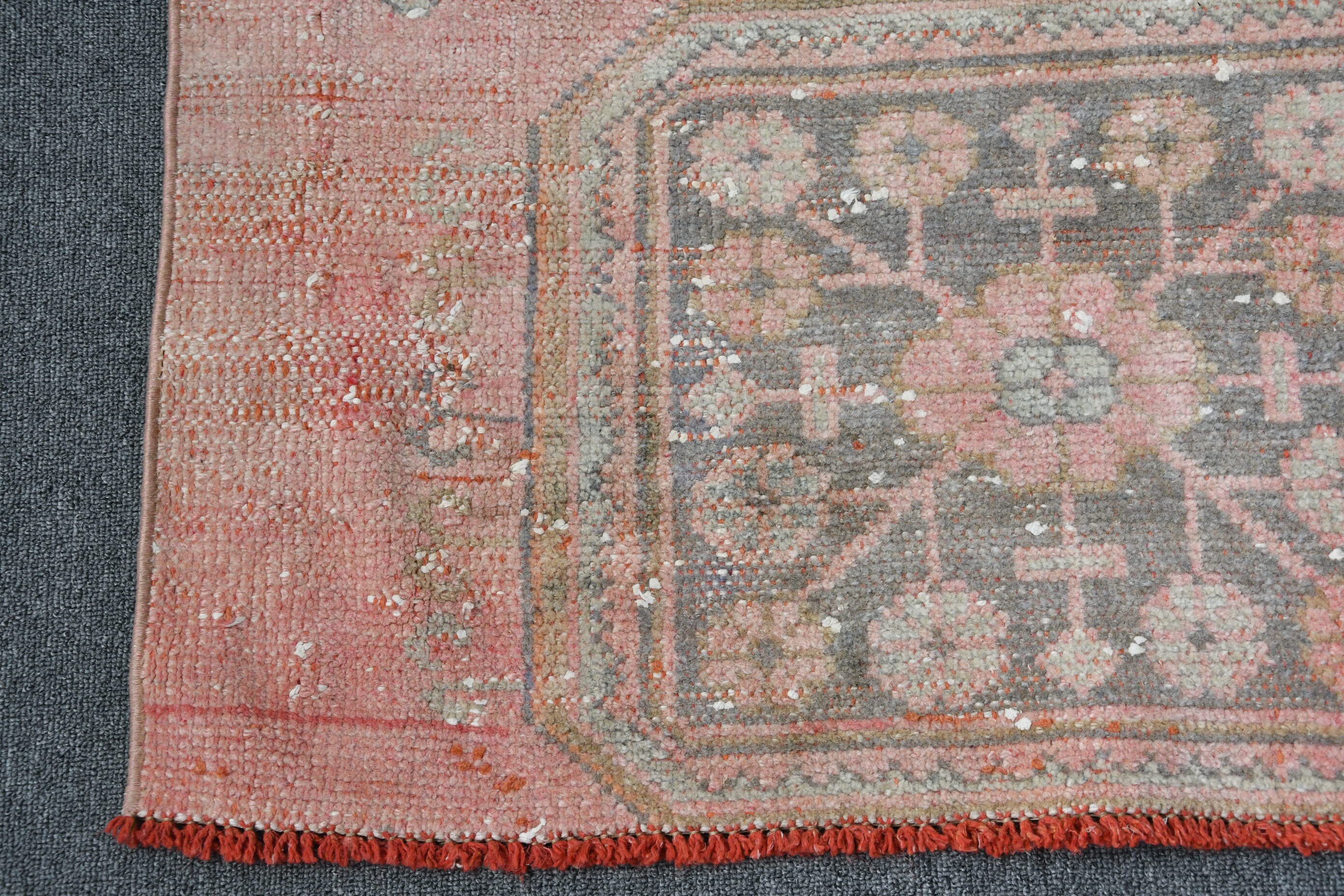 Pale Rug, Floor Rugs, Hallway Rug, Abstract Rug, 2.8x9.4 ft Runner Rugs, Cool Rug, Turkey Rugs, Turkish Rug, Vintage Rugs, Rugs for Runner