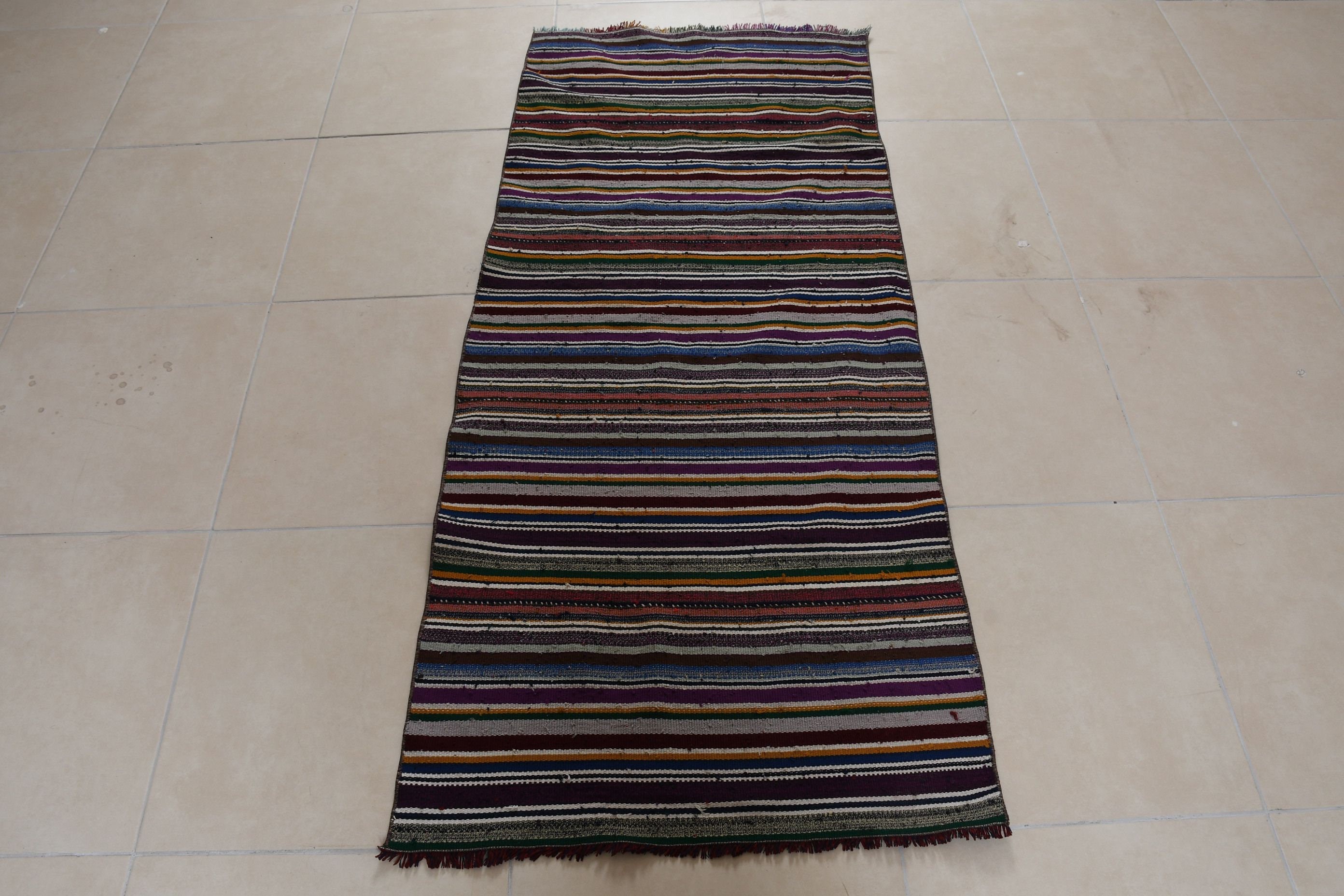 Mutfak Halısı, Mavi Yün Halı, Çocuk Odası Halıları, Kilim, Çocuk Odası Halısı, Vintage Halı, Ev Dekor Halısı, Eski Halı, 2,6x6,1 ft Accent Halıları, Türk Halısı