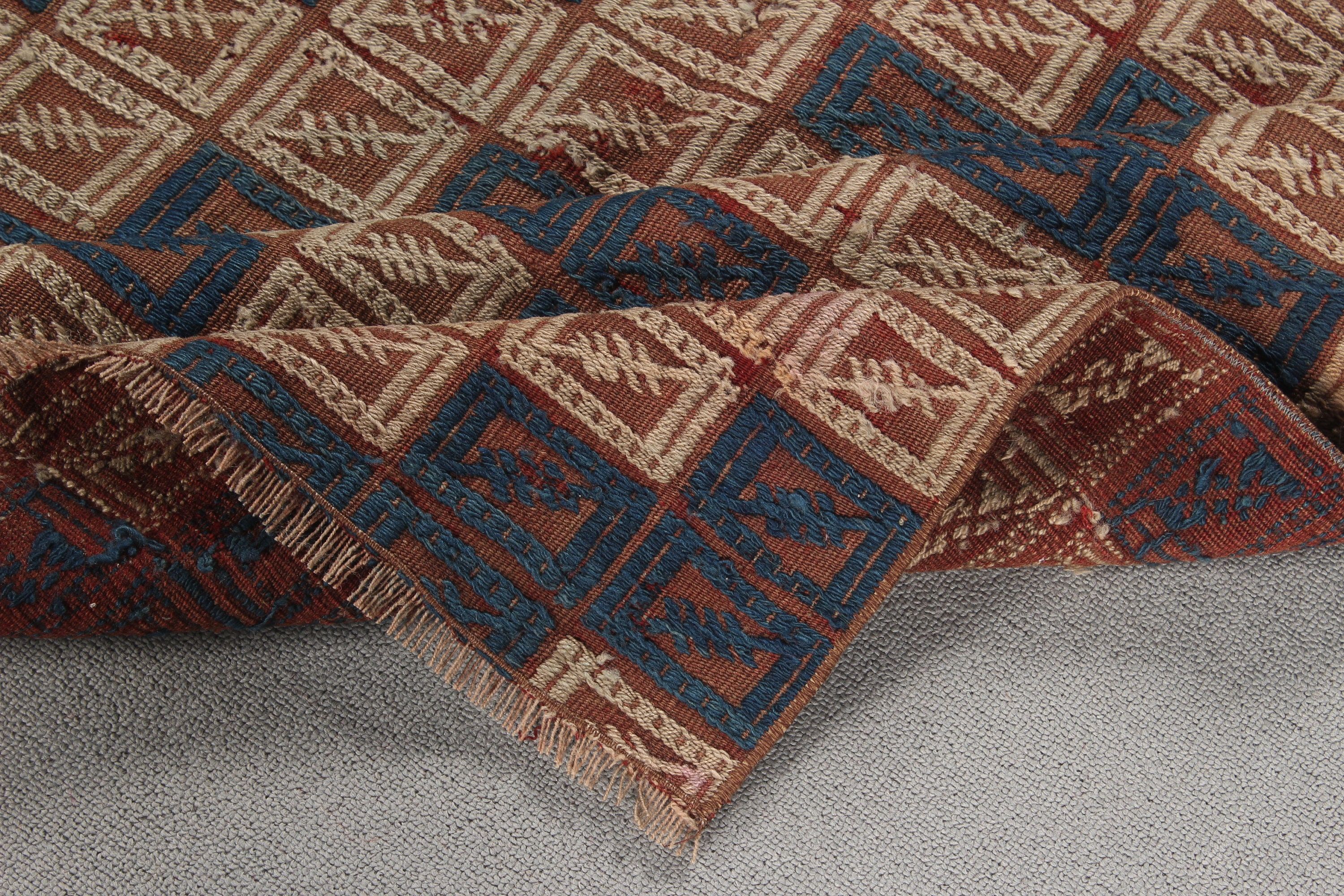 Vintage Halı, Türk Halısı, Lüks Halı, Kilim, Oryantal Halılar, Bej Oushak Halısı, 3,8x4,7 ft Accent Halıları, Yatak Odası Halıları, Boho Halısı, Giriş Halısı