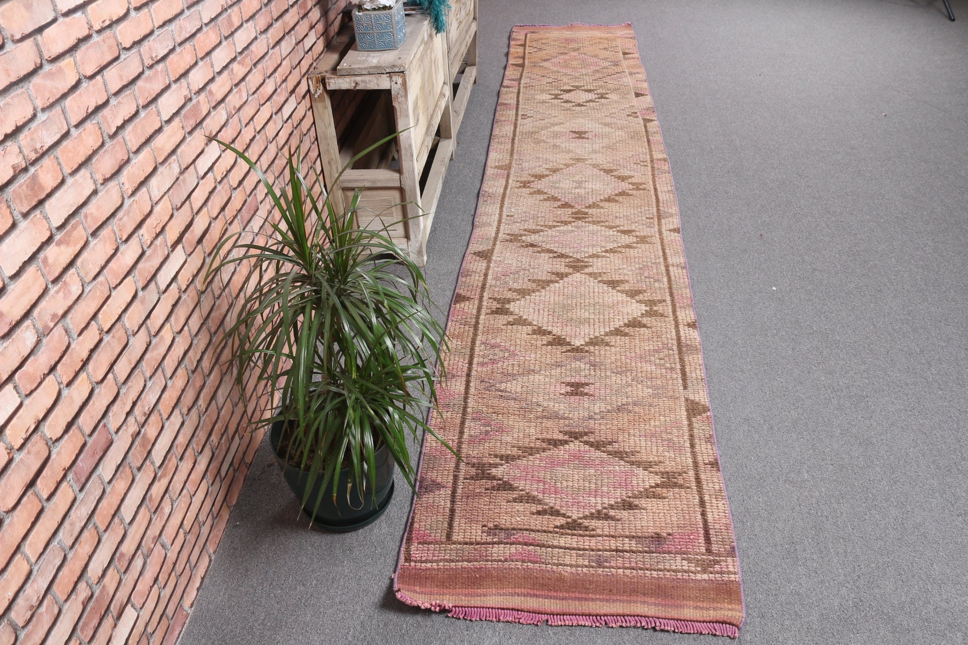 Merdiven Halıları, Özel Halı, Türk Halısı, Soğuk Halı, 2,2x12,1 ft Runner Halıları, Vintage Halı, Bej Fas Halısı, Yatak Odası Halıları, Merdiven Halısı