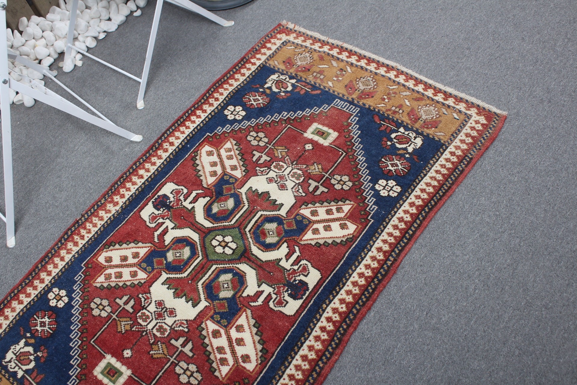 Bath Rugs, Vintage Rug, Rugs for Bath, 2.5x4.7 ft Small Rugs, Turkish Rug, Red Moroccan Rug, Wall Hanging Rug, Cool Rug