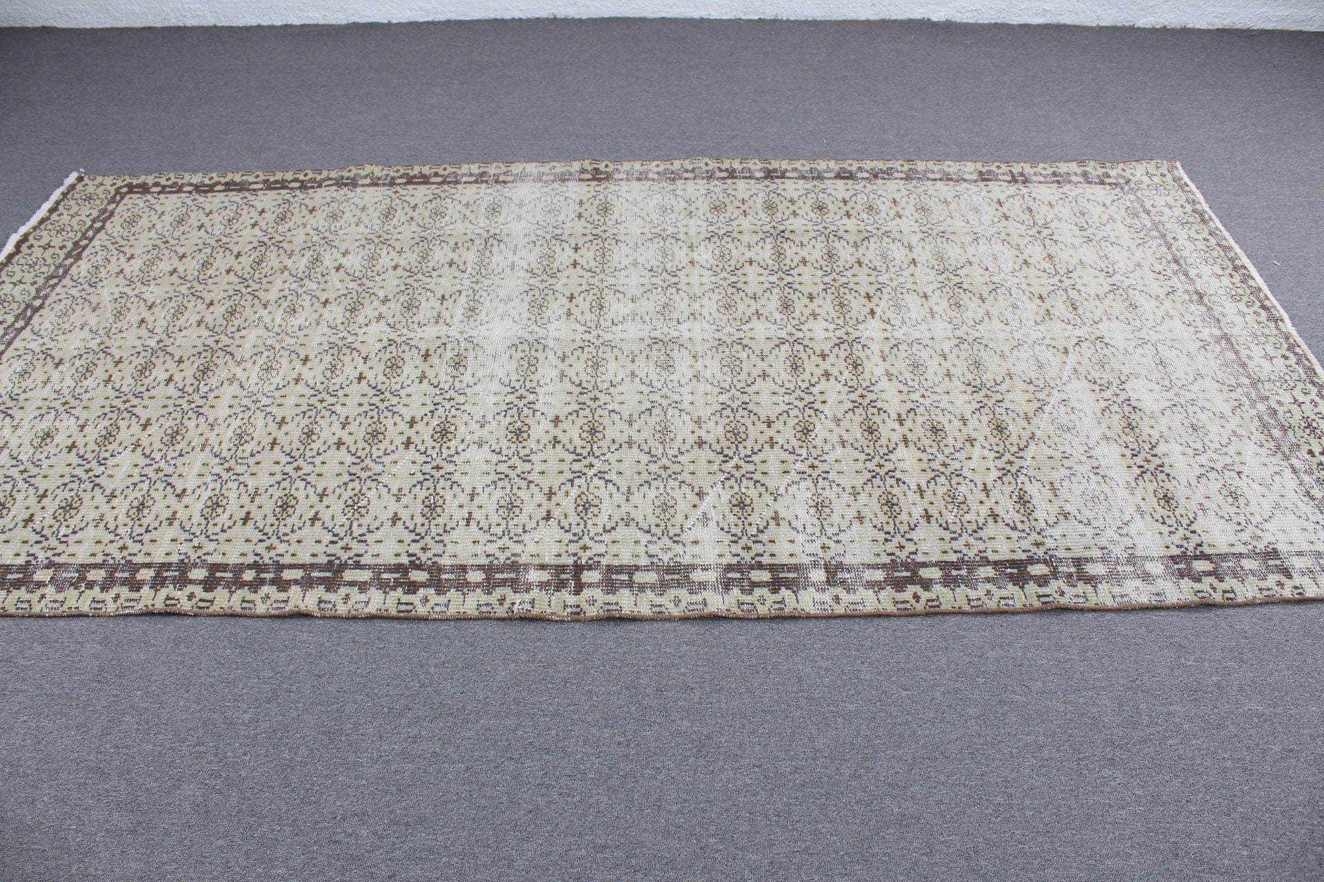 Oturma Odası Halısı, Yemek Odası Halıları, Retro Halı, Harika Halılar, 4,6x9,2 ft Büyük Halı, Türk Halısı, Vintage Halı, Mutfak Halıları, Yeşil Oryantal Halı