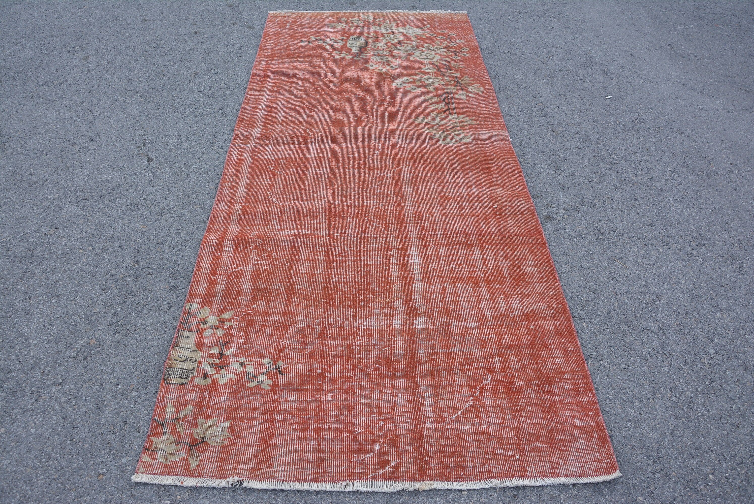 Living Room Rug, Floor Rug, Oriental Rug, Vintage Rugs, Rugs for Floor, Vintage Decor Rug, Wool Rug, Turkish Rug, 3.7x8.9 ft Area Rug