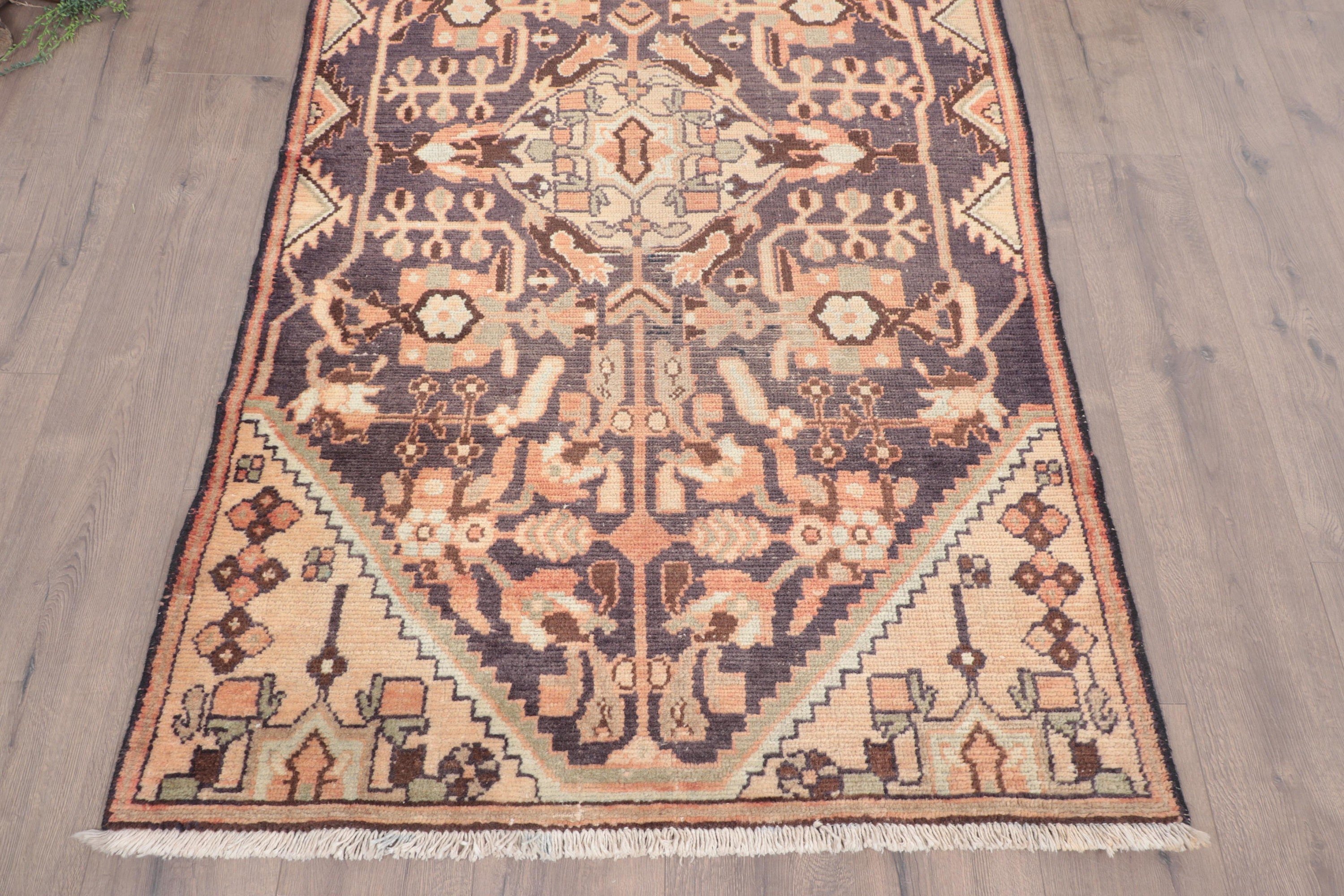 Blue Antique Rugs, 3.6x6.1 ft Accent Rugs, Kitchen Rug, Anatolian Rugs, Decorative Rug, Turkish Rug, Vintage Rug, Floor Rug, Flatweave Rugs