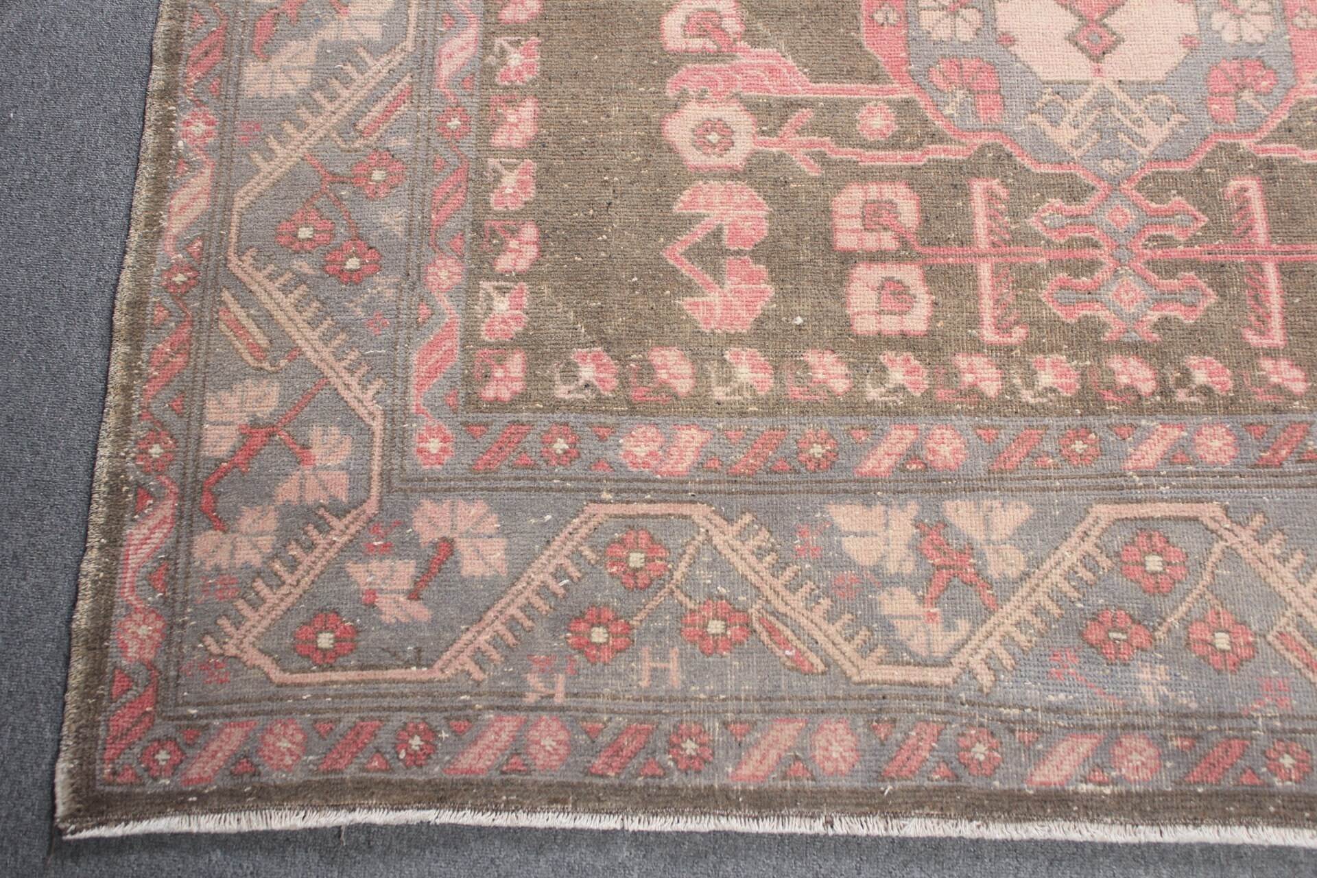 Yün Halı, Ev Dekorasyonu Halıları, Türk Halıları, Salon Halısı, Vintage Halı, Yemek Odası Halısı, Kahverengi Yer Halıları, 5.4x9.7 ft Büyük Halı, Salon Halıları