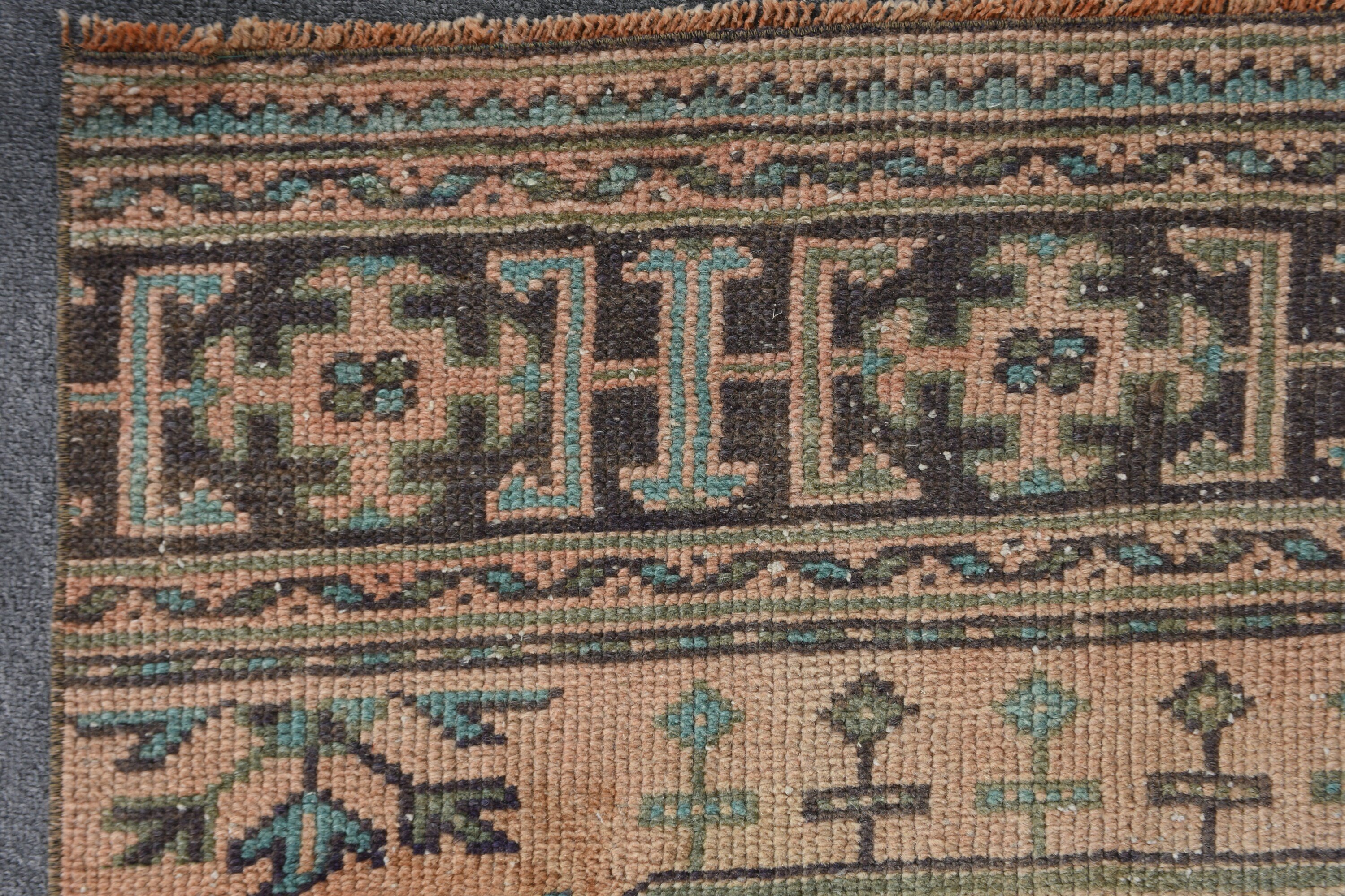 Kahverengi Yer Halısı, Koridor Halıları, Yer Halıları, Boho Halısı, 2,6x11,4 ft Runner Halısı, Anadolu Halıları, Merdiven Halıları, Vintage Halı, Türk Halısı