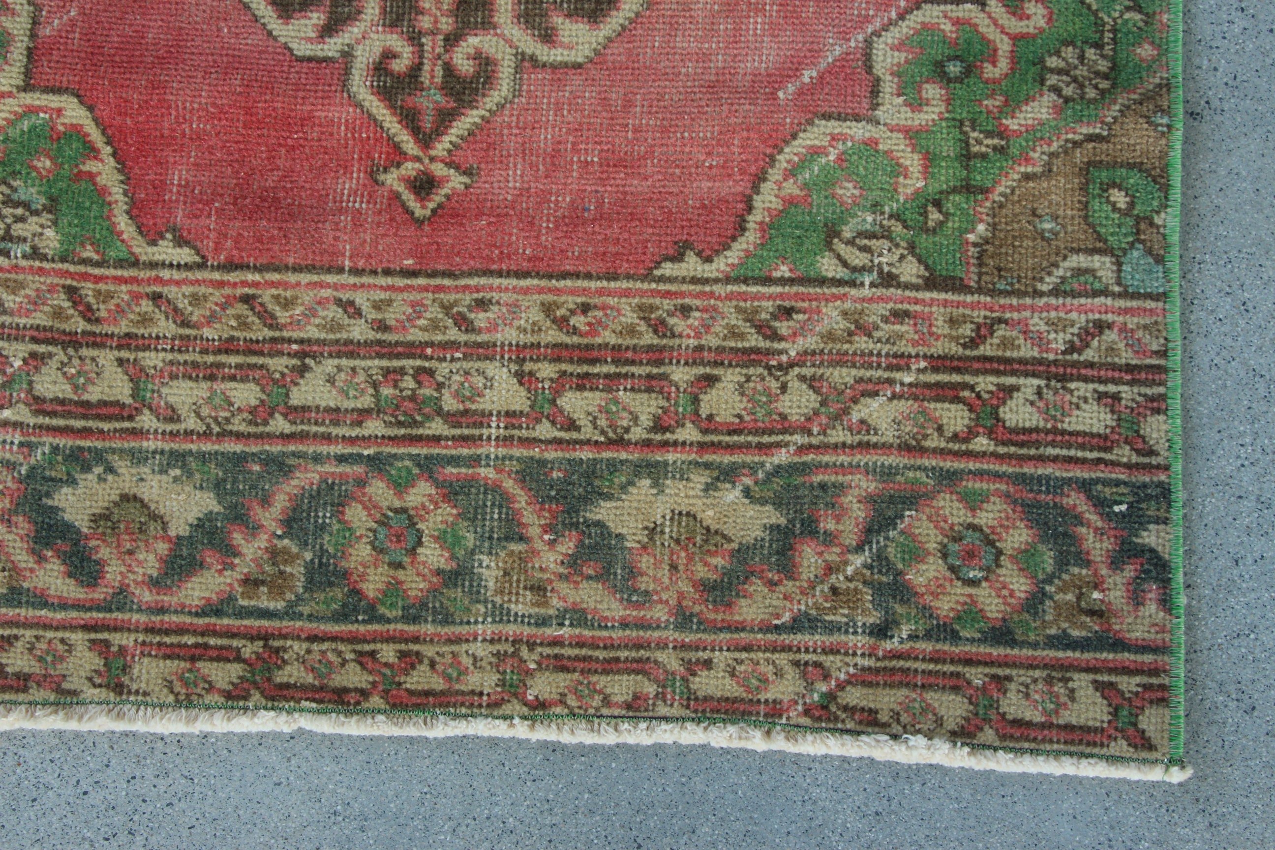 Turkish Rug, Red Geometric Rug, Flatweave Rug, Hallway Rug, Beni Ourain Runner Rug, Antique Rugs, Vintage Rugs, 2.6x12.2 ft Runner Rugs