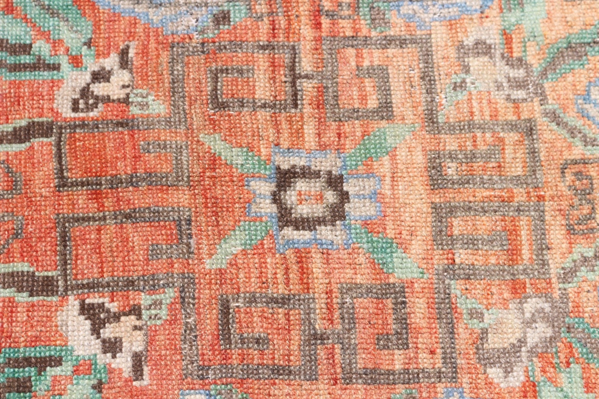 3.9x8.6 ft Area Rug, Vintage Rugs, Moroccan Rug, Turkish Rugs, Kitchen Rug, Rugs for Living Room, Orange Anatolian Rug, Home Decor Rugs