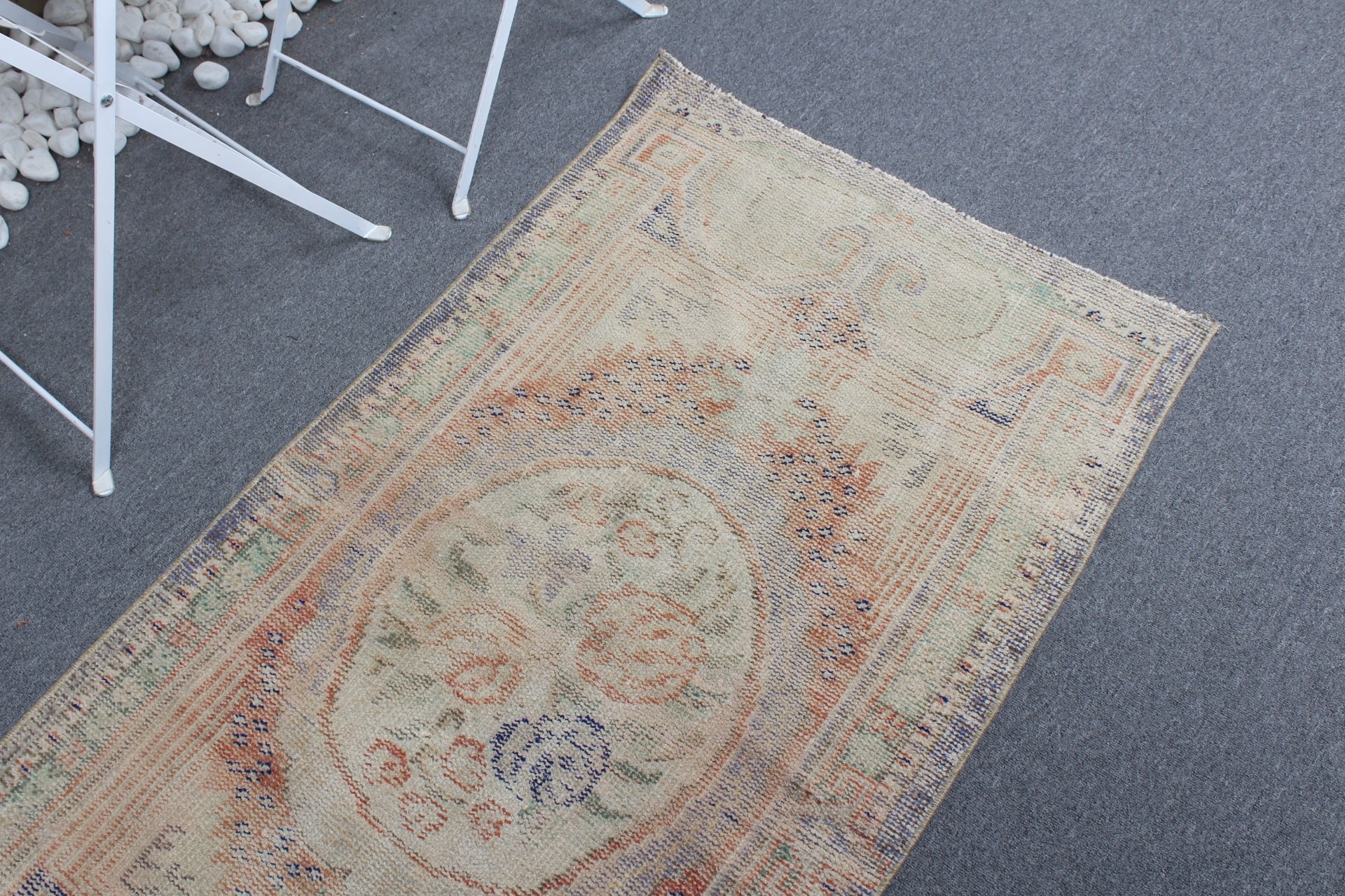 Türk Halısı, El Dokuma Halı, Ev Dekorasyonu Halıları, Yer Halısı, Vintage Halı, Turuncu Yer Halıları, Araba Paspas Halıları, Yatak Odası Halısı, 2.5x4.8 ft Küçük Halı