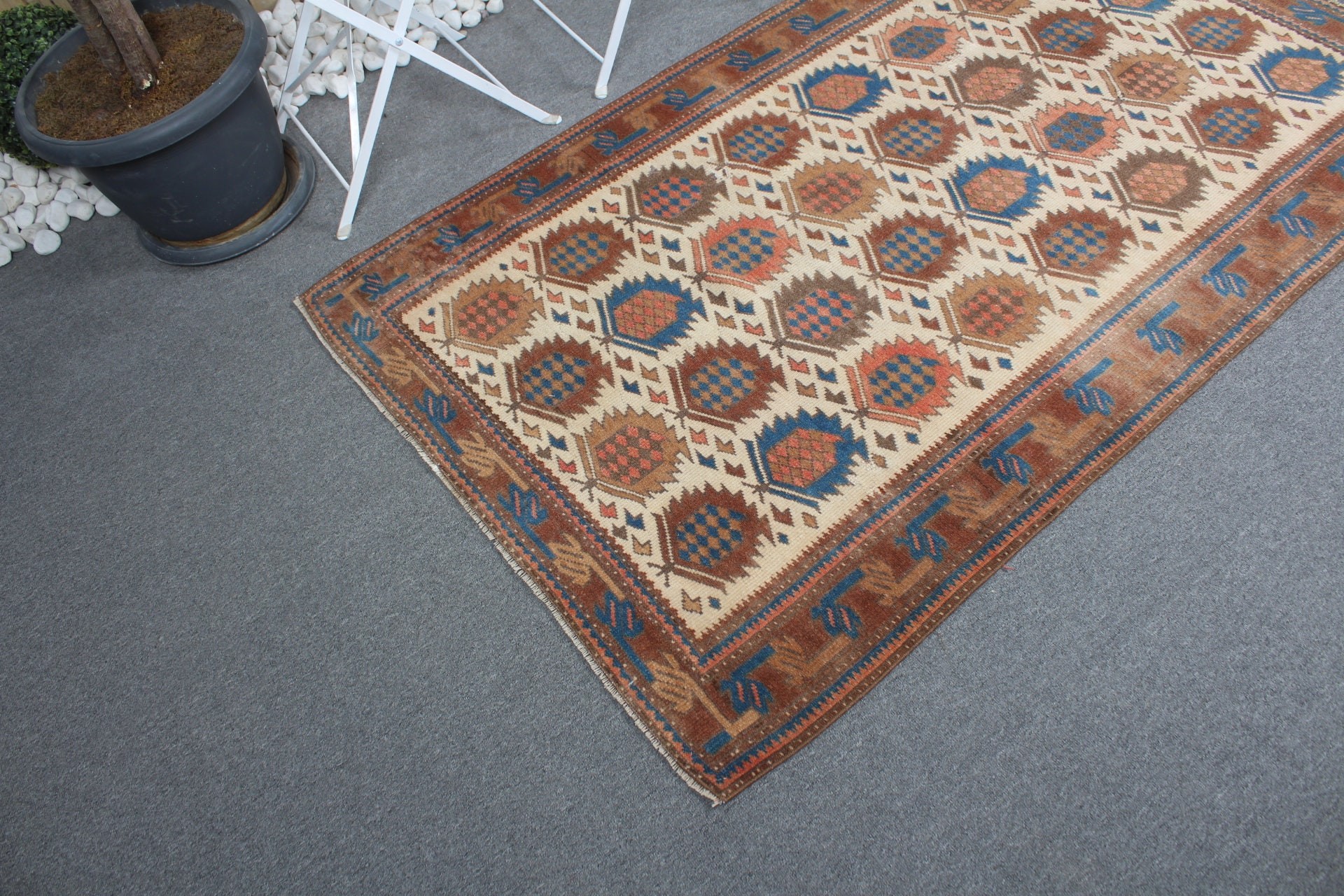 Cool Rug, Turkey Rugs, Brown Bedroom Rug, Nursery Rugs, 3.5x5.5 ft Accent Rugs, Kitchen Rug, Vintage Rug, Turkish Rugs, Rugs for Bedroom