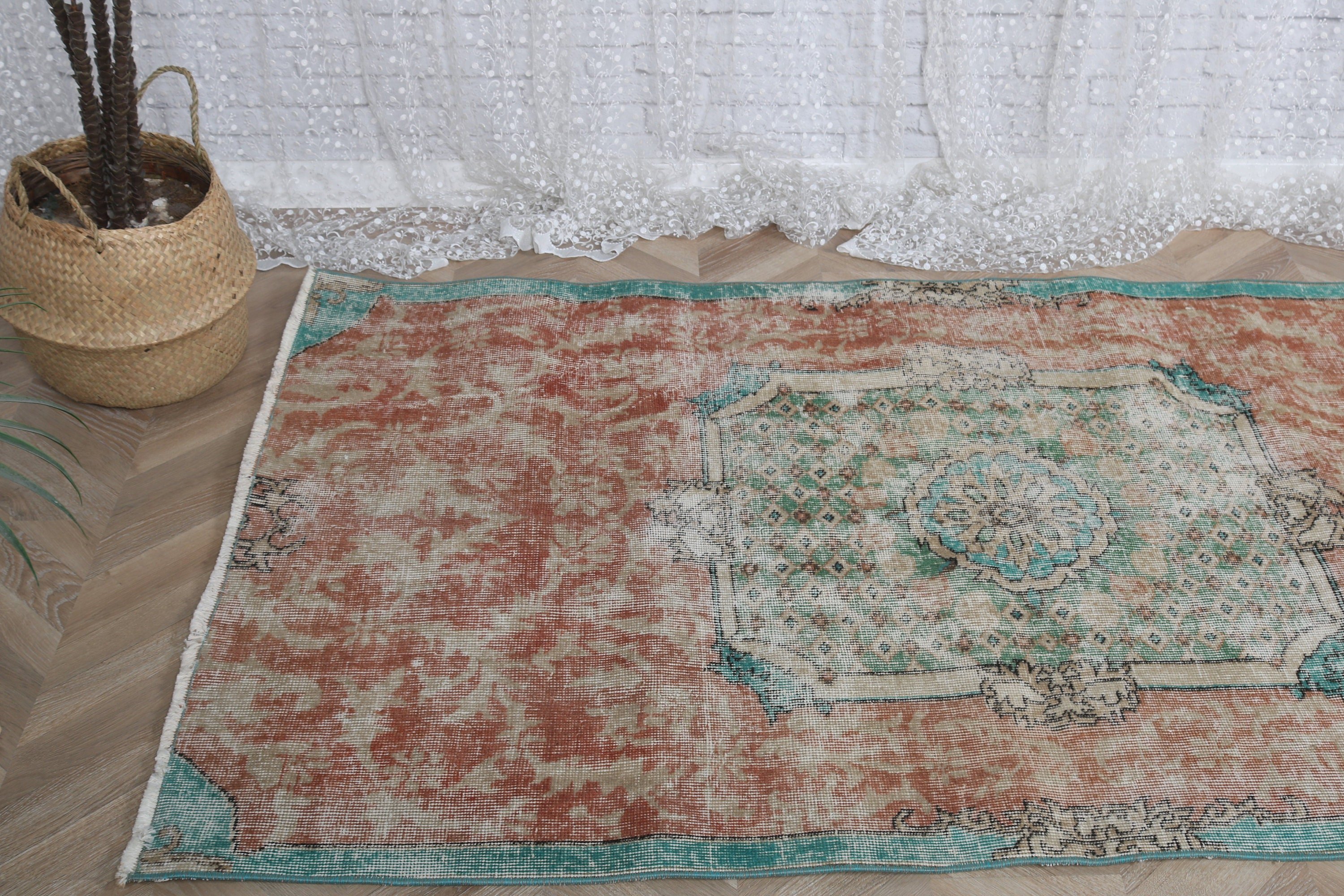 Çocuk Halıları, Modern Halı, 3,8x6,2 ft Aksan Halıları, Yatak Odası Halısı, Türk Halısı, Vintage Halı, Giriş Halıları, Turuncu Oryantal Halı, Lüks Halılar