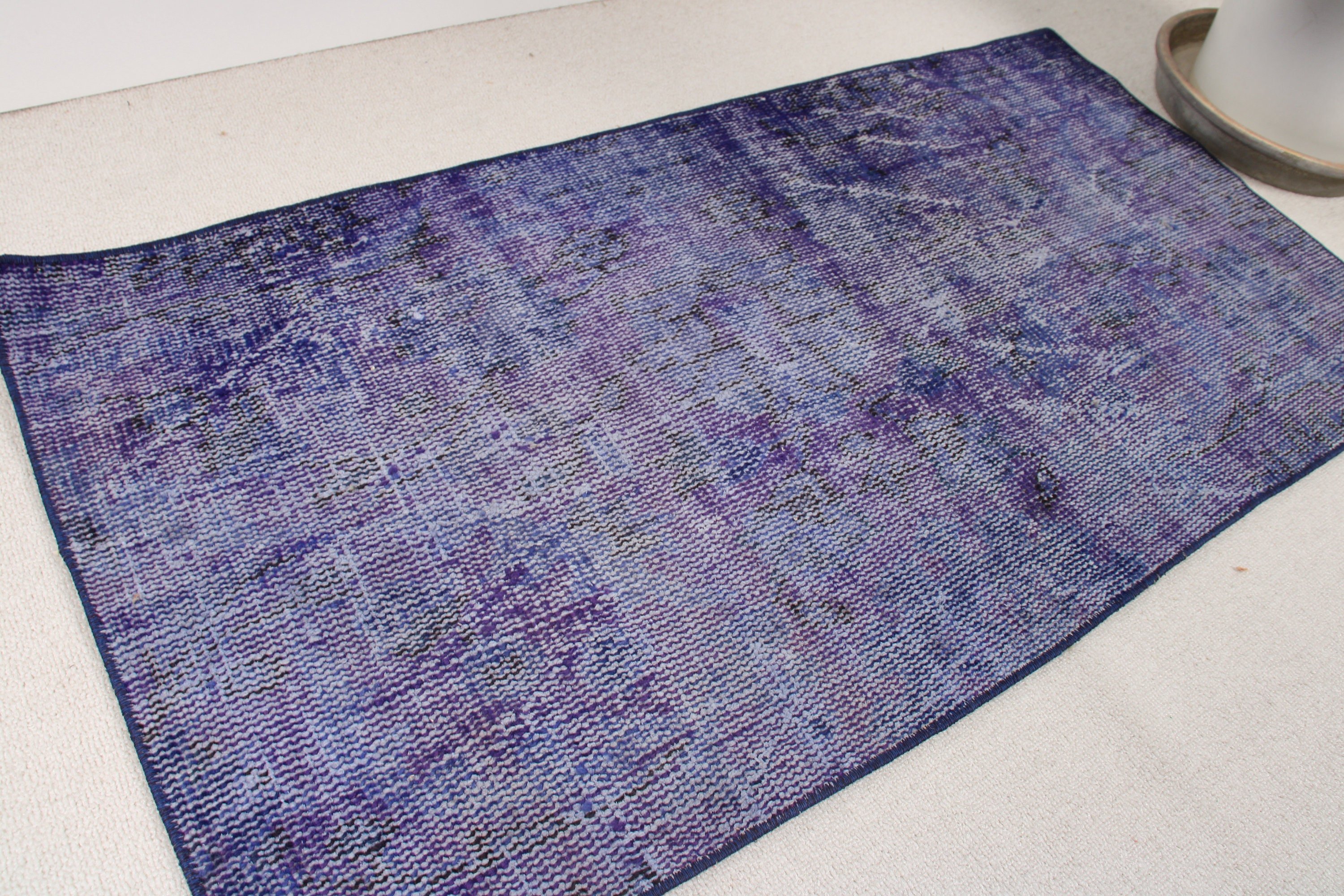 Purple Modern Rug, Rugs for Small Area, 2x3.9 ft Small Rug, Home Decor Rugs, Vintage Rugs, Bedroom Rugs, Car Mat Rug, Turkish Rug