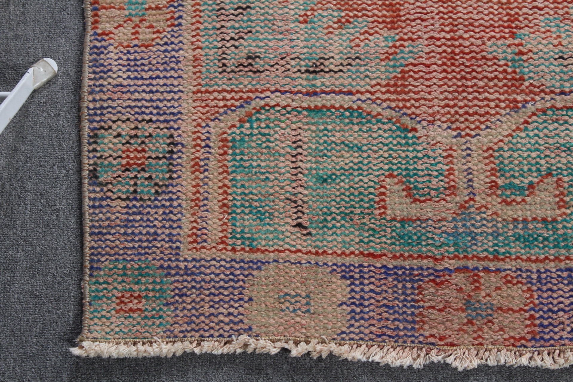 Oushak Halı, 2.5x4.2 ft Küçük Halı, Vintage Halılar, Türk Halısı, Turuncu Yün Halı, Oryantal Halı, Duvara Asılı Halı, Banyo Halısı, Araba Paspası Halıları