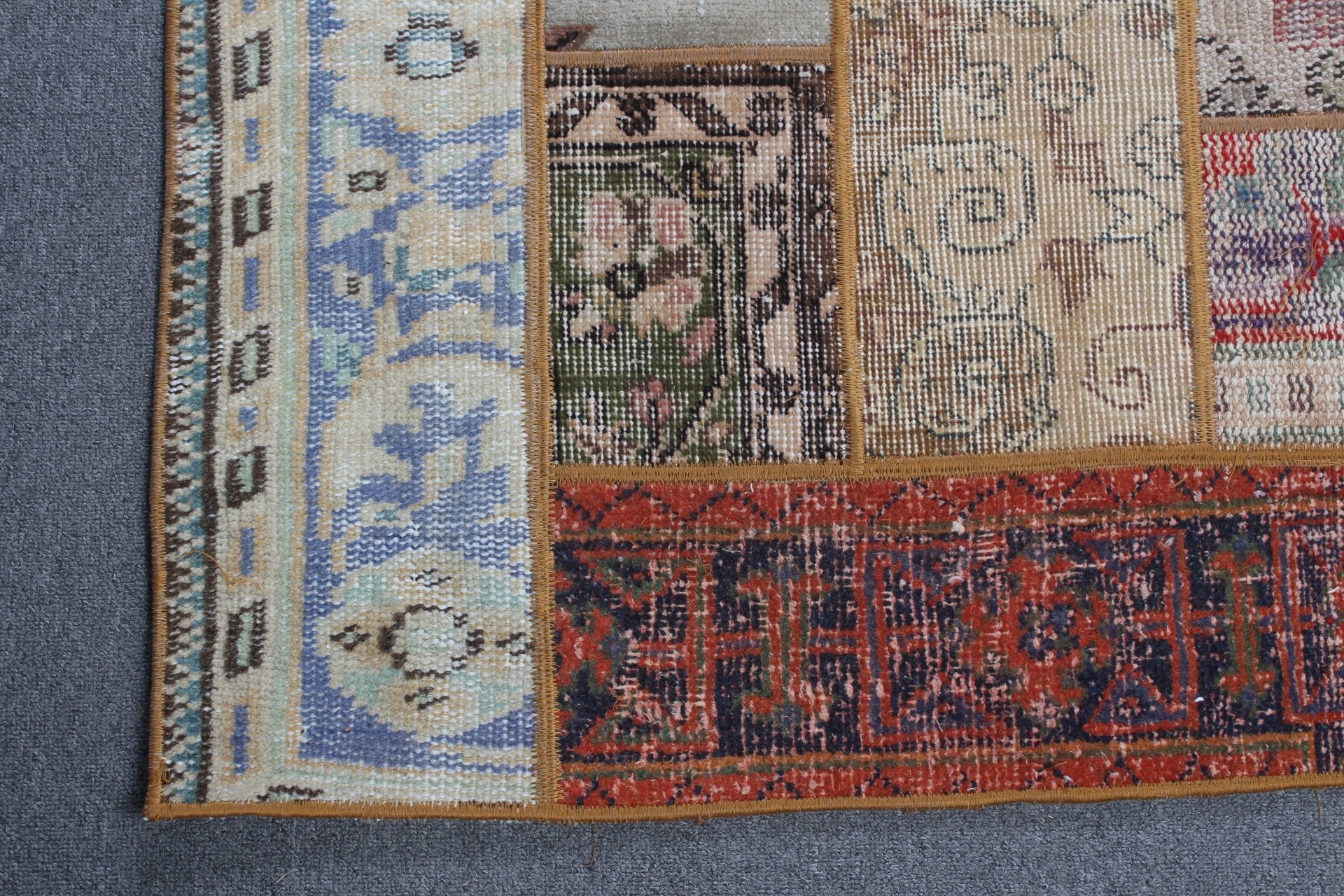 Ev Dekor Halısı, Türk Halısı, Anadolu Halısı, Mutfak Halısı, Vintage Halı, 3.1x9.8 ft Runner Halısı, Runner Halıları, Gökkuşağı Fas Halıları