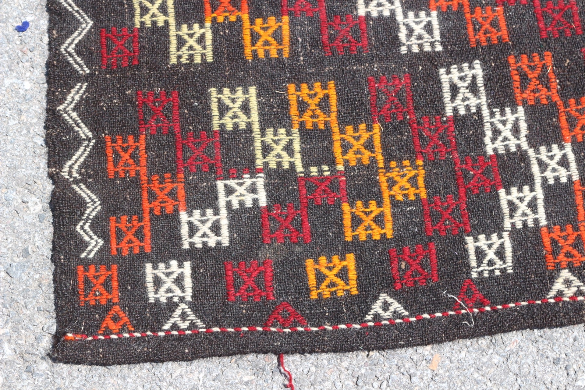 Vintage Rug, Pale Rug, Oushak Rug, Kilim, Dining Room Rug, Turkish Rugs, Cool Rug, Brown Oriental Rug, 4.3x7.7 ft Area Rug, Rugs for Floor