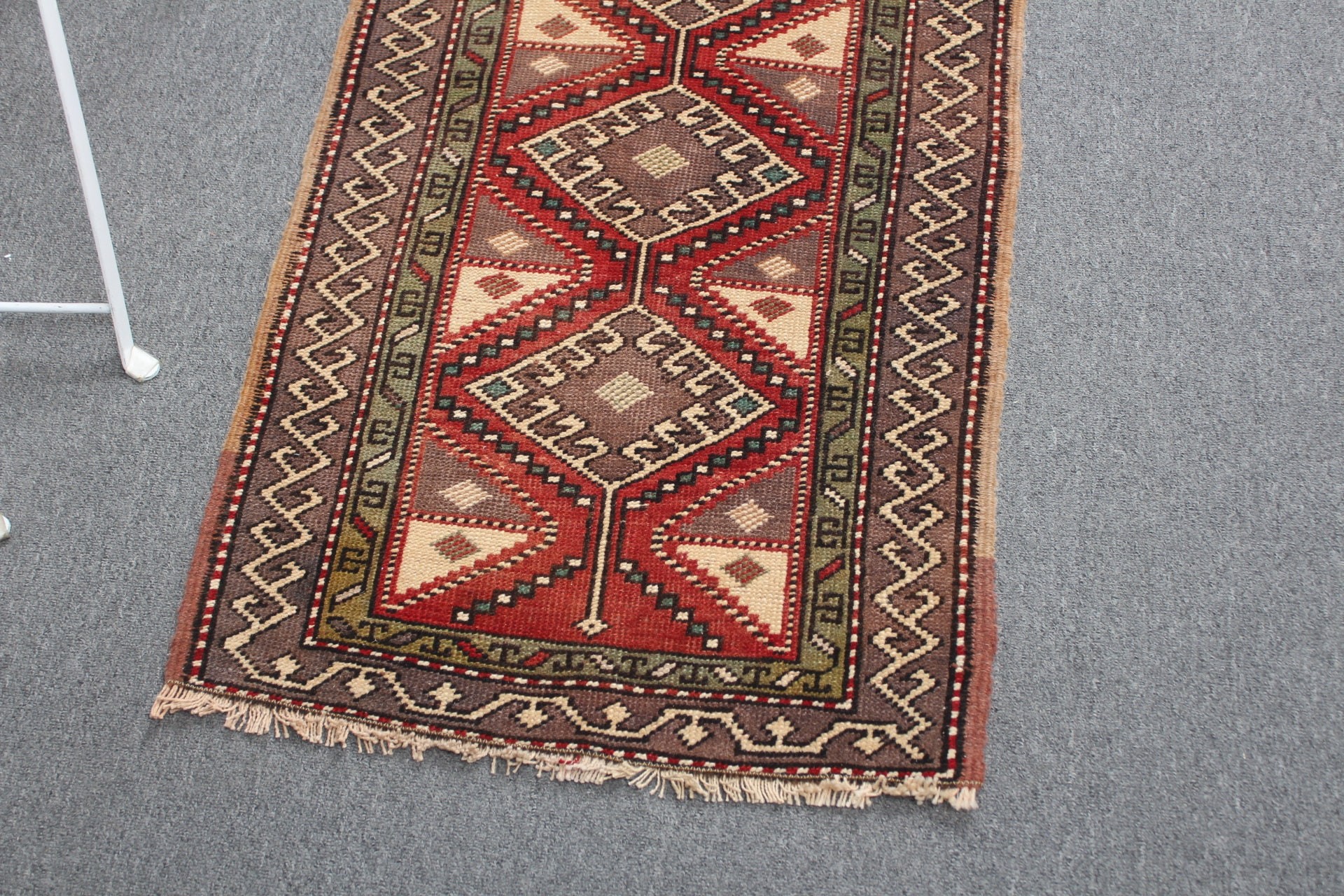 Red Wool Rug, Entry Rug, Oriental Rug, 1.9x3.1 ft Small Rugs, Rugs for Kitchen, Vintage Rug, Turkish Rug, Anatolian Rugs, Car Mat Rugs