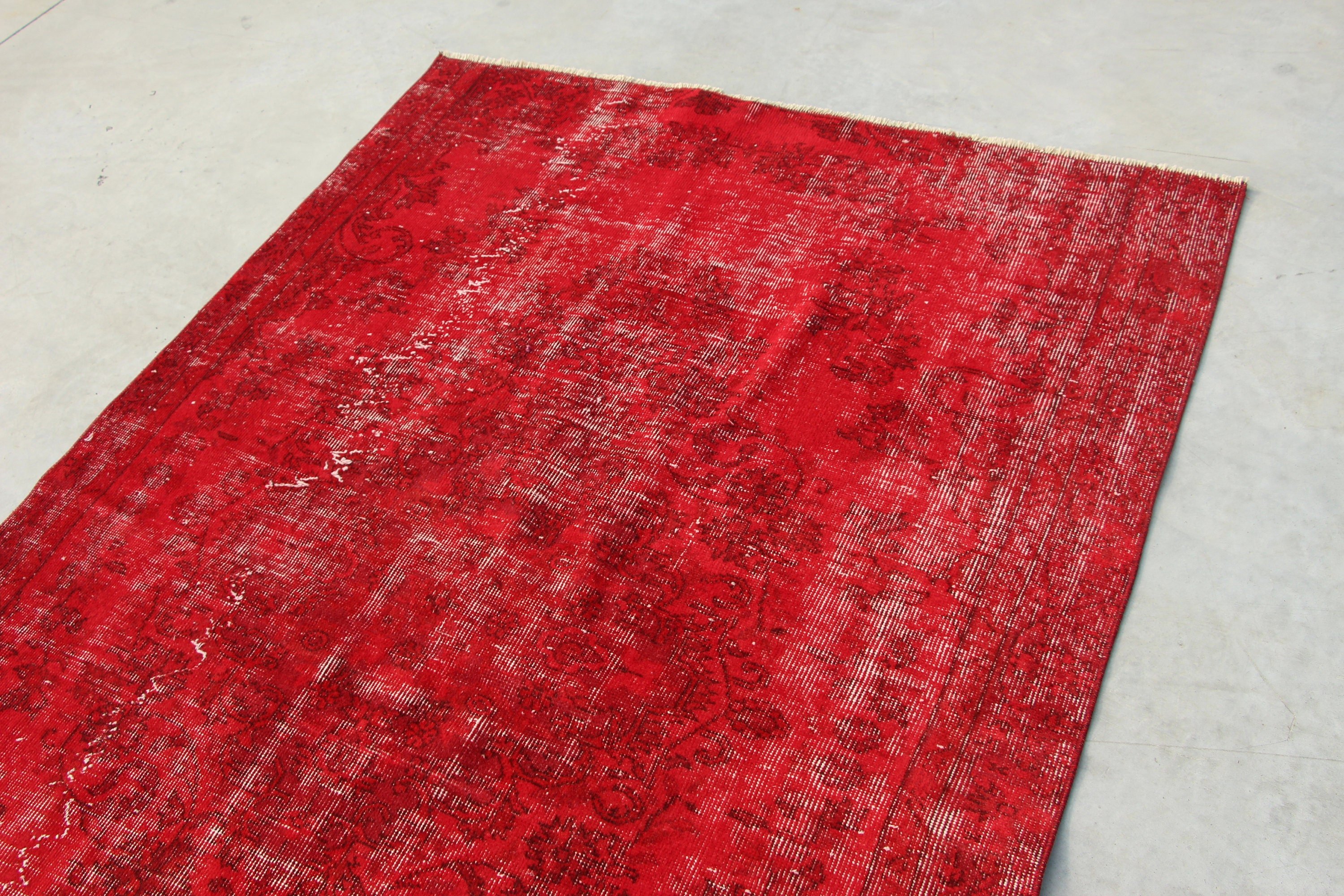 Vintage Decor Rugs, Bedroom Rug, Antique Rug, Rugs for Area, Home Decor Rugs, Turkish Rug, 4.7x7 ft Area Rugs, Vintage Rug, Red Antique Rug