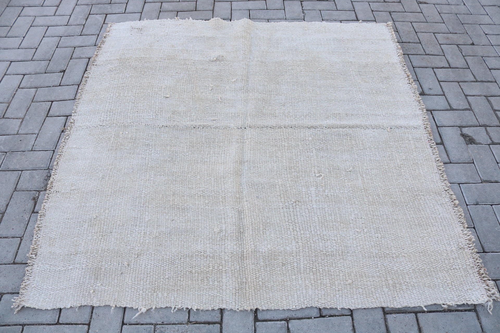 Türk Bölge Halıları, Oturma Odası Halıları, Renkli Halı, Mutfak Halısı, Vintage Halı, Eski Halı, 5.1x4.9 ft Alan Halıları, Türk Halısı, Oushak Halısı