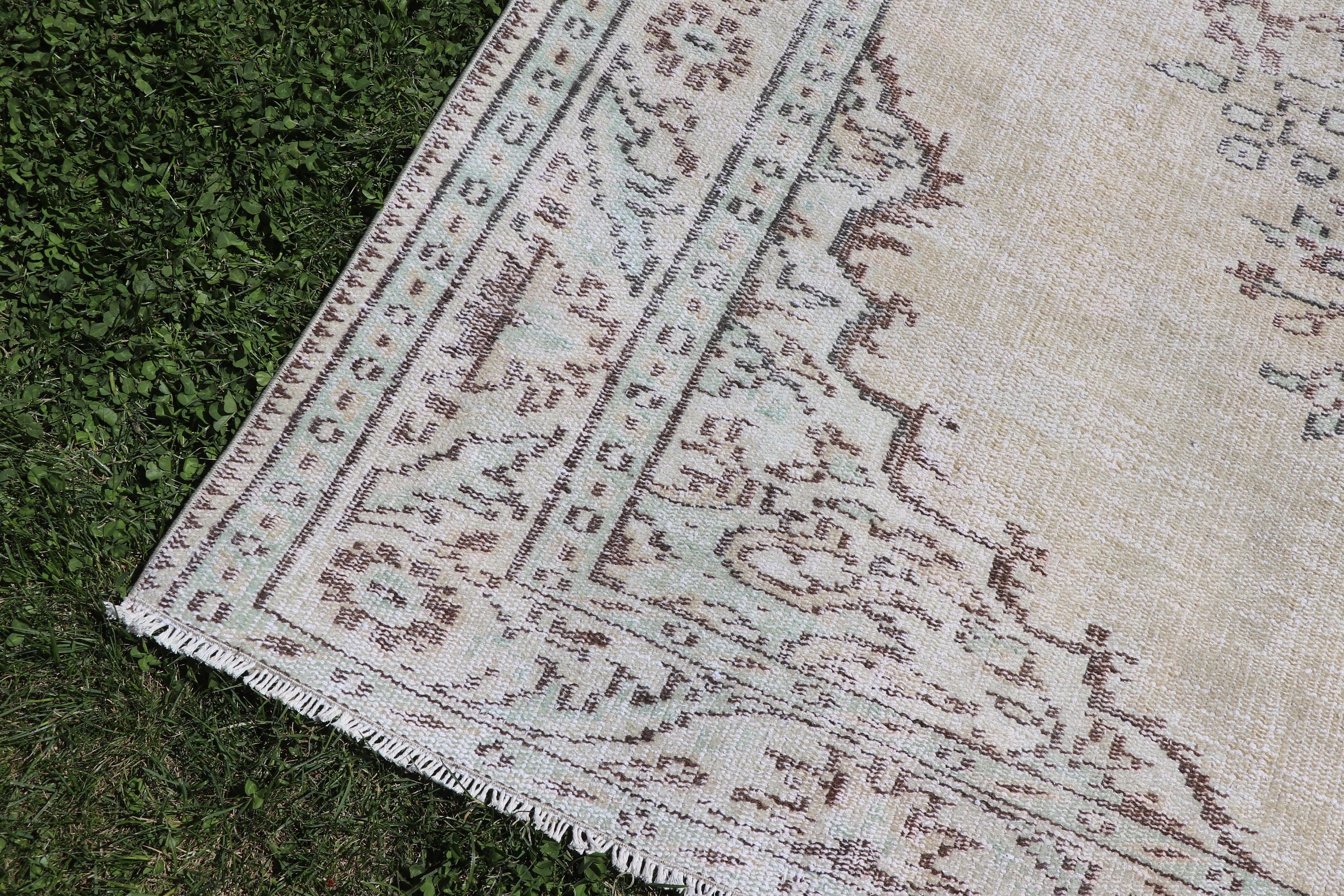 Büyük Boho Halı, Modern Halı, 5.6x8.2 ft Büyük Halı, Vintage Halı, Türk Halısı, Yeşil Modern Halı, Yemek Odası Halıları, Havalı Halılar, Kabile Halısı