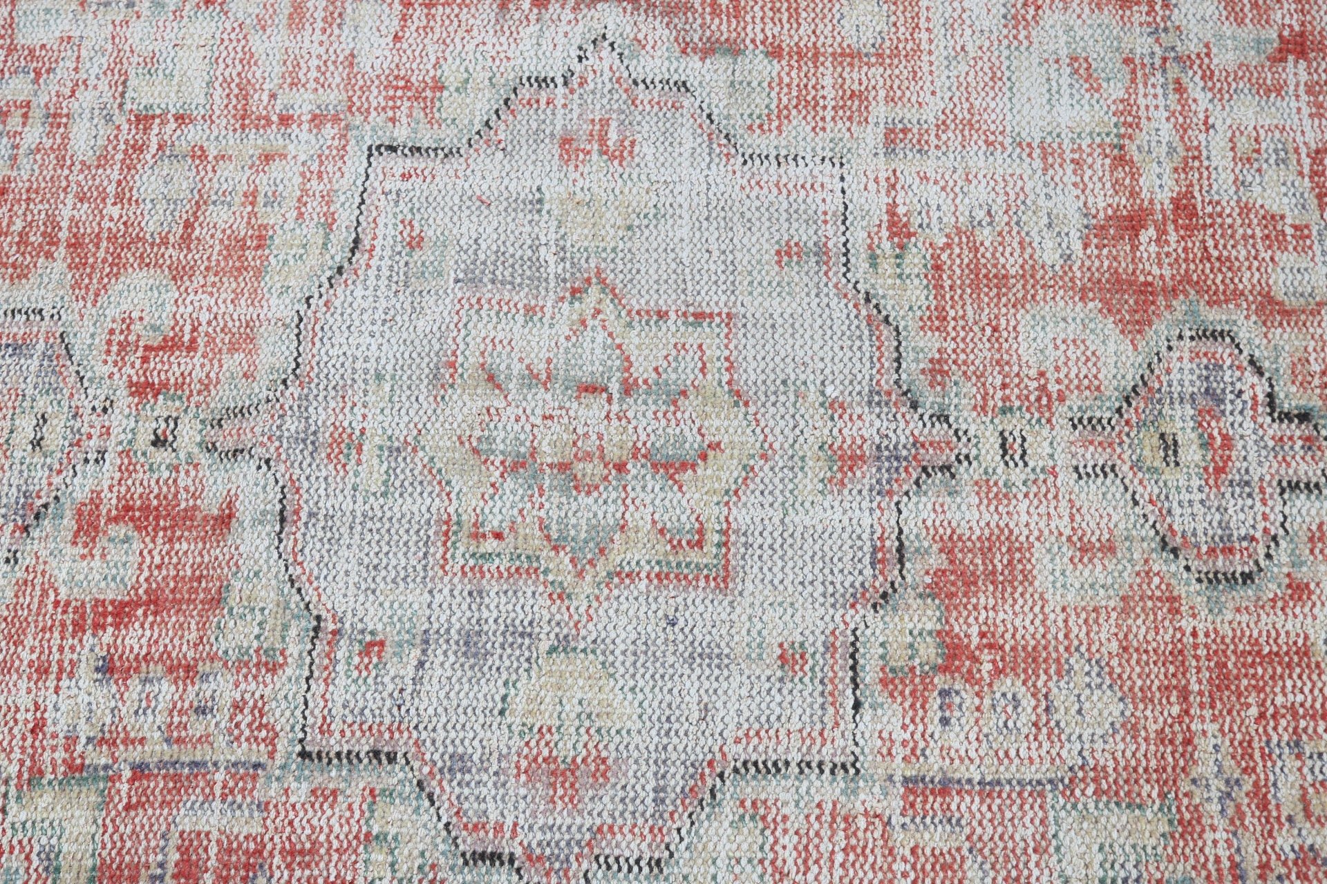 Oushak Rug, Rugs for Entry, Wool Rug, Nursery Rug, Turkish Rug, Decorative Rugs, Vintage Rugs, Red Flatweave Rug, 3.7x5.2 ft Accent Rugs