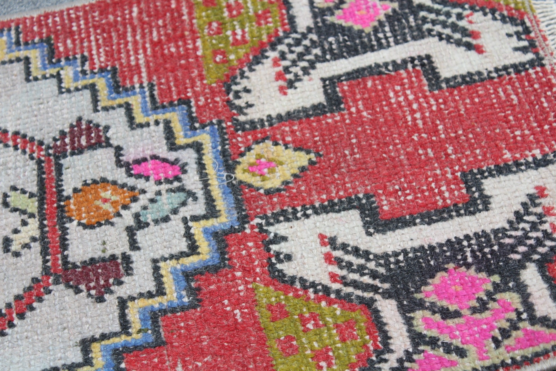 Kitchen Rug, Cool Rugs, Vintage Rug, Turkish Rug, Red Anatolian Rugs, Floor Rug, Rugs for Car Mat, Art Rug, Bath Rug, 1.3x2.9 ft Small Rugs