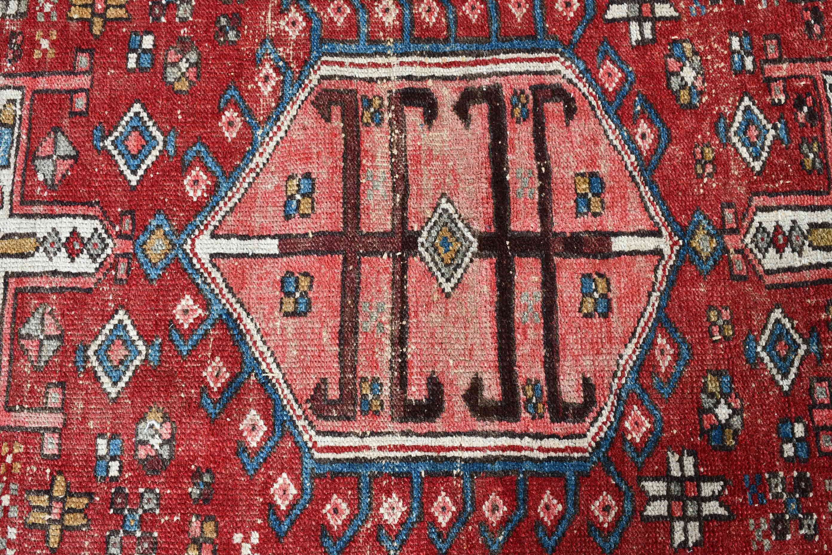 Rugs for Nursery, Vintage Rug, Turkish Rug, Nursery Rug, Cool Rug, Red Moroccan Rugs, Kitchen Rug, Home Decor Rug, 3.3x5.8 ft Accent Rugs