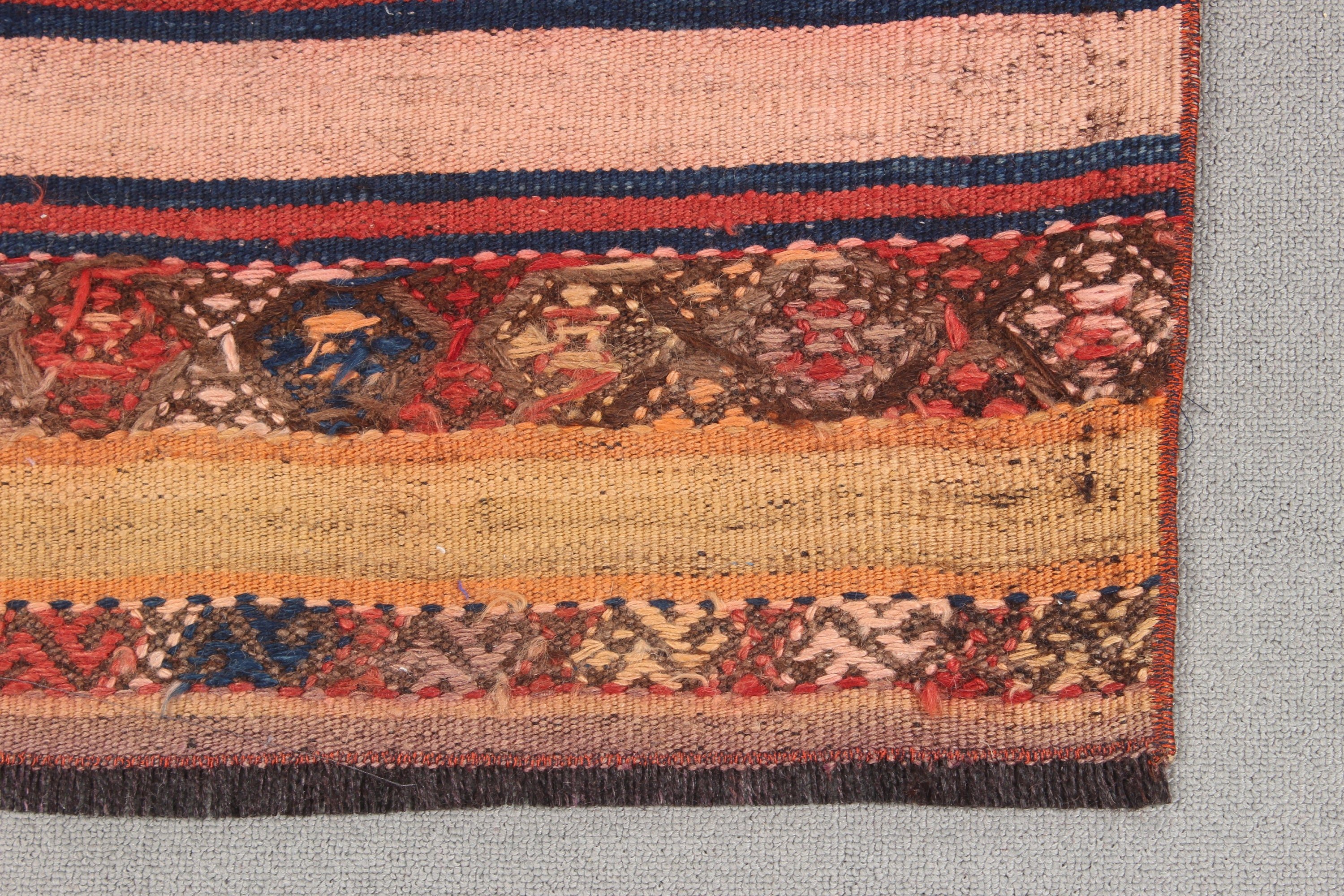 Mutfak Halıları, Ofis Halıları, Türk Halıları, Vintage Halılar, Lüks Halı, Kilim, Beni Ourain Runner Halısı, 2x10.7 ft Runner Halısı, Kahverengi Fas Halıları