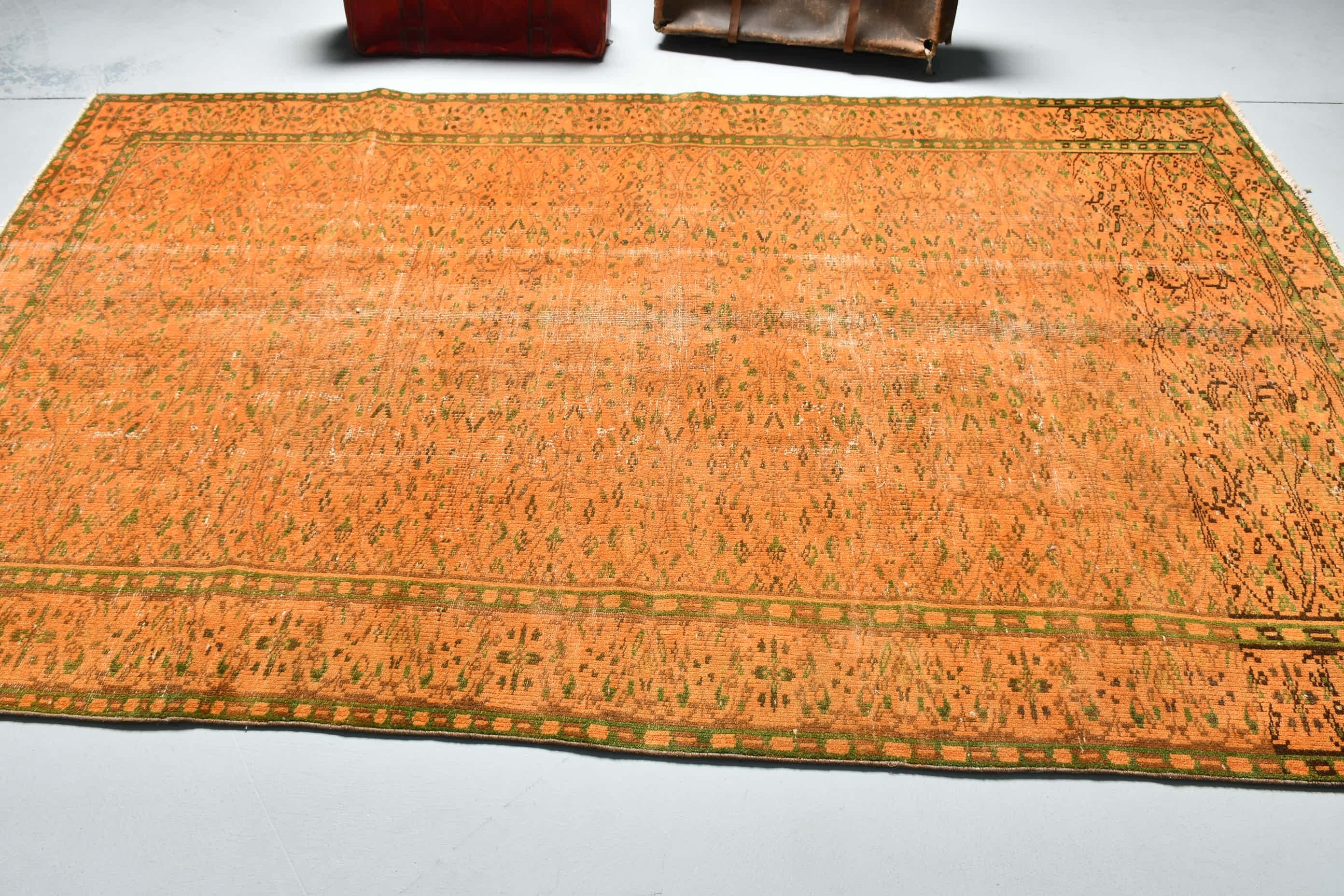 Sarı Yatak Odası Halıları, Yer Halısı, Salon Halıları, Sevimli Halı, Mutfak Halısı, 5.3x8.8 ft Büyük Halı, Yemek Odası Halıları, Türk Halısı, Vintage Halı