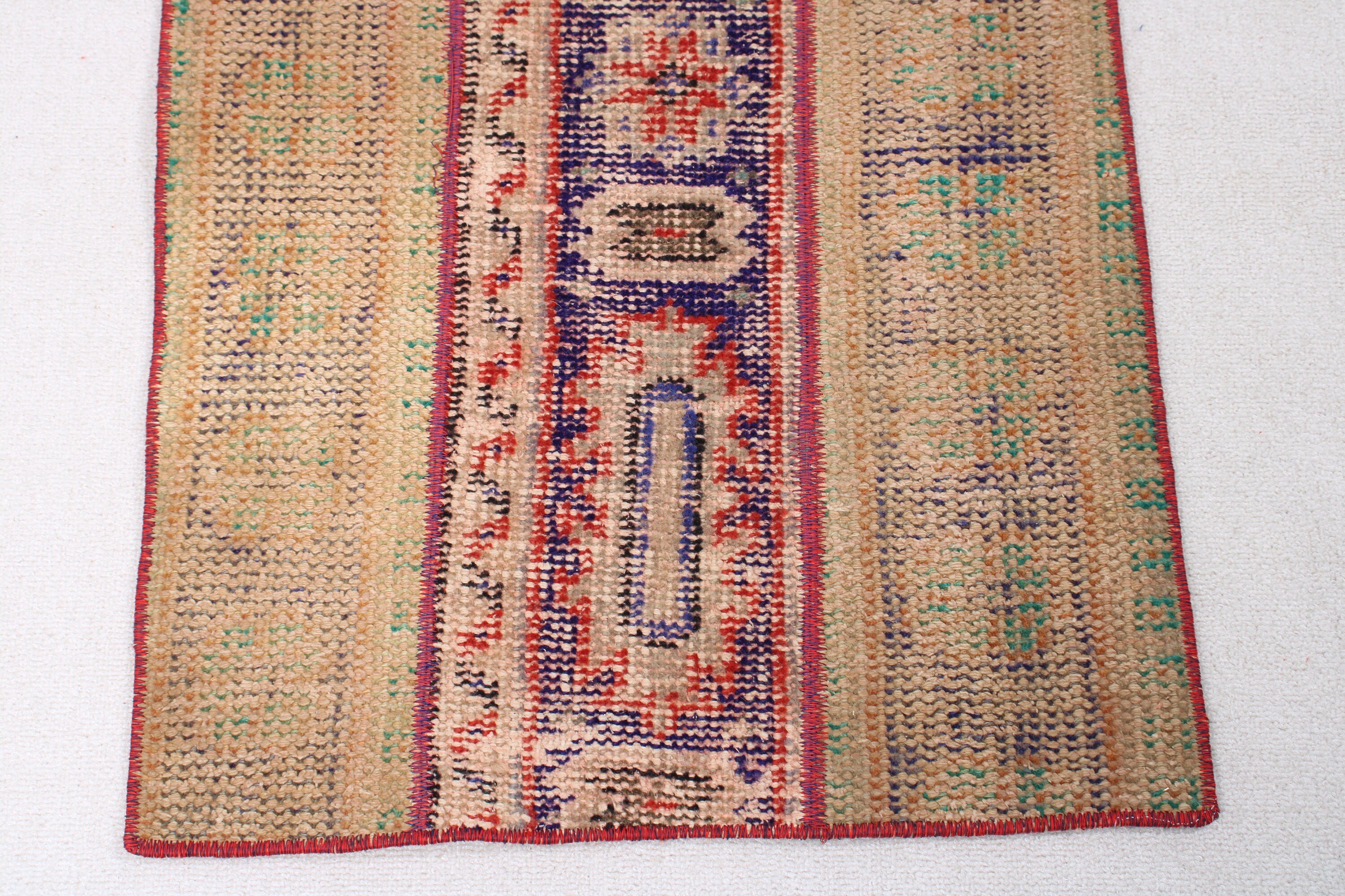 Koridor Halısı, Koridor Halıları, Vintage Halı, Oushak Halıları, Türk Halısı, Yer Halısı, Mutfak Halısı, 1.9x6.2 ft Runner Halısı, Turuncu Yatak Odası Halısı