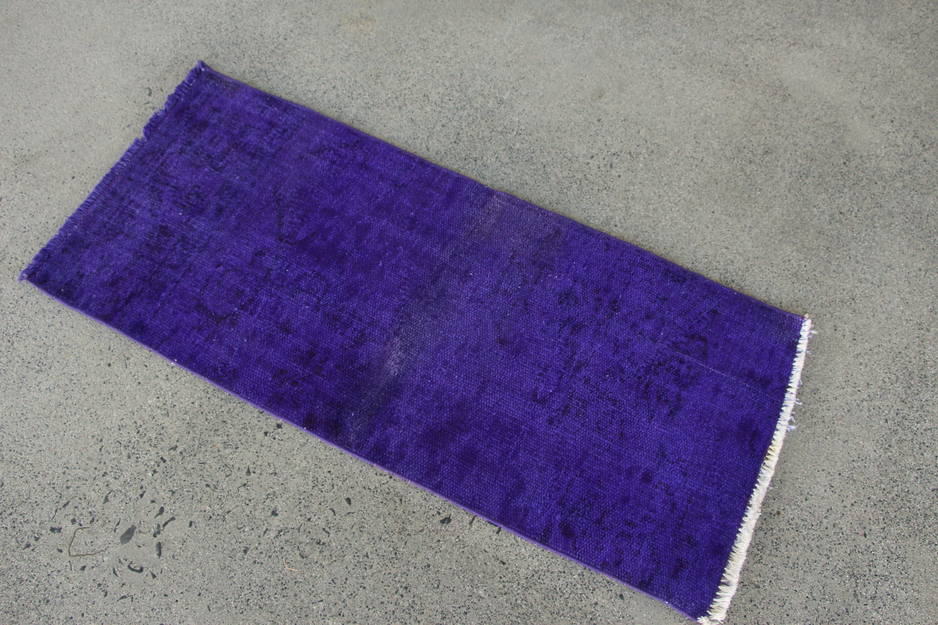 Custom Rug, Vintage Rugs, Bath Rugs, Nursery Rugs, Purple  1.6x3.7 ft Small Rug, Home Decor Rugs, Turkish Rug