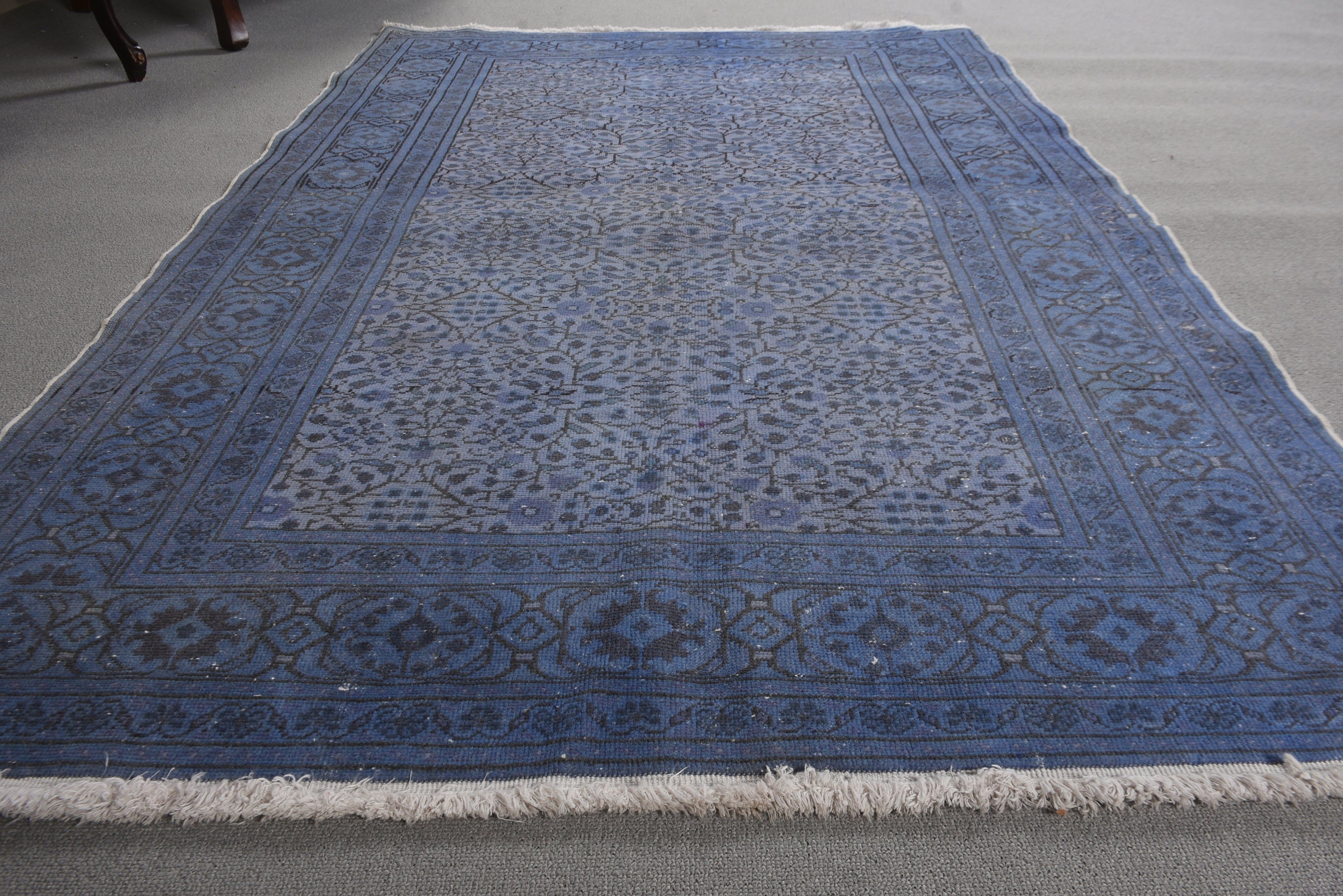 Tribal Rug, 3.8x5.6 ft Accent Rug, Bedroom Rugs, Turkish Rug, Statement Rugs, Boho Accent Rug, Vintage Rug, Flatweave Rugs, Blue Floor Rug